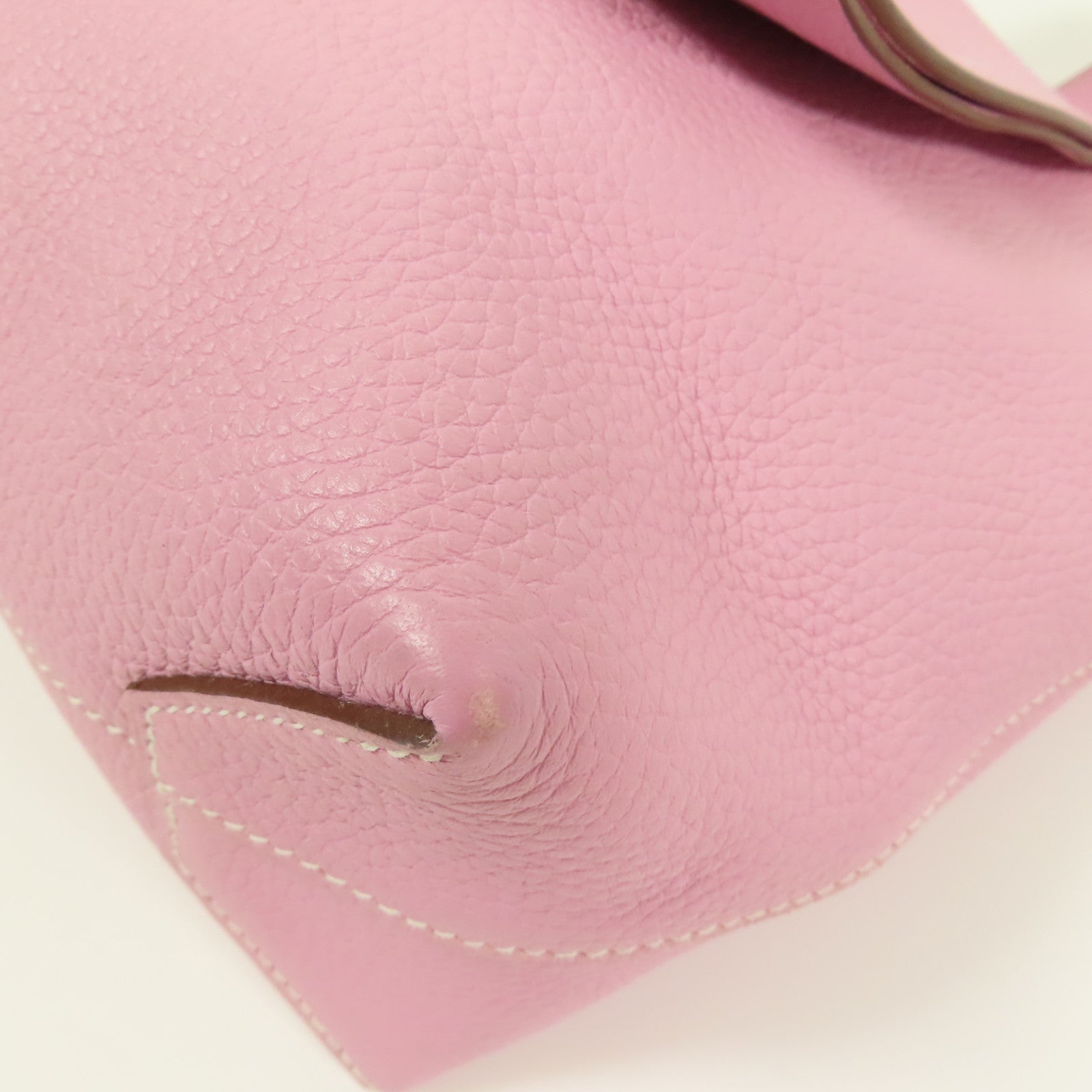 HERMES Clemence皮革Cabasellier 31肩背袋Mauve Sylvestre