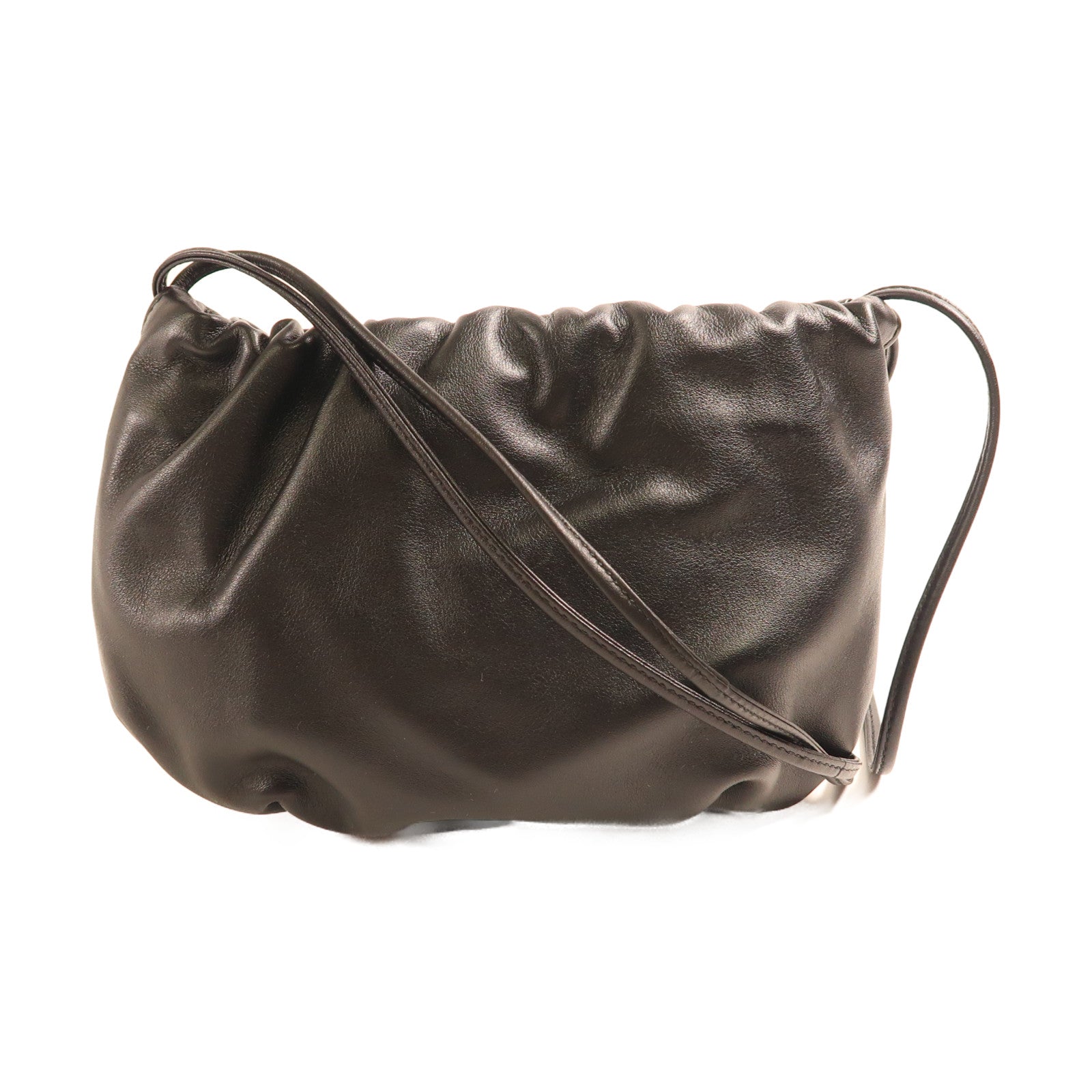 BOTTEGA VENETA 羊皮皮革The Bulb Mini Pouch金扣肩背袋