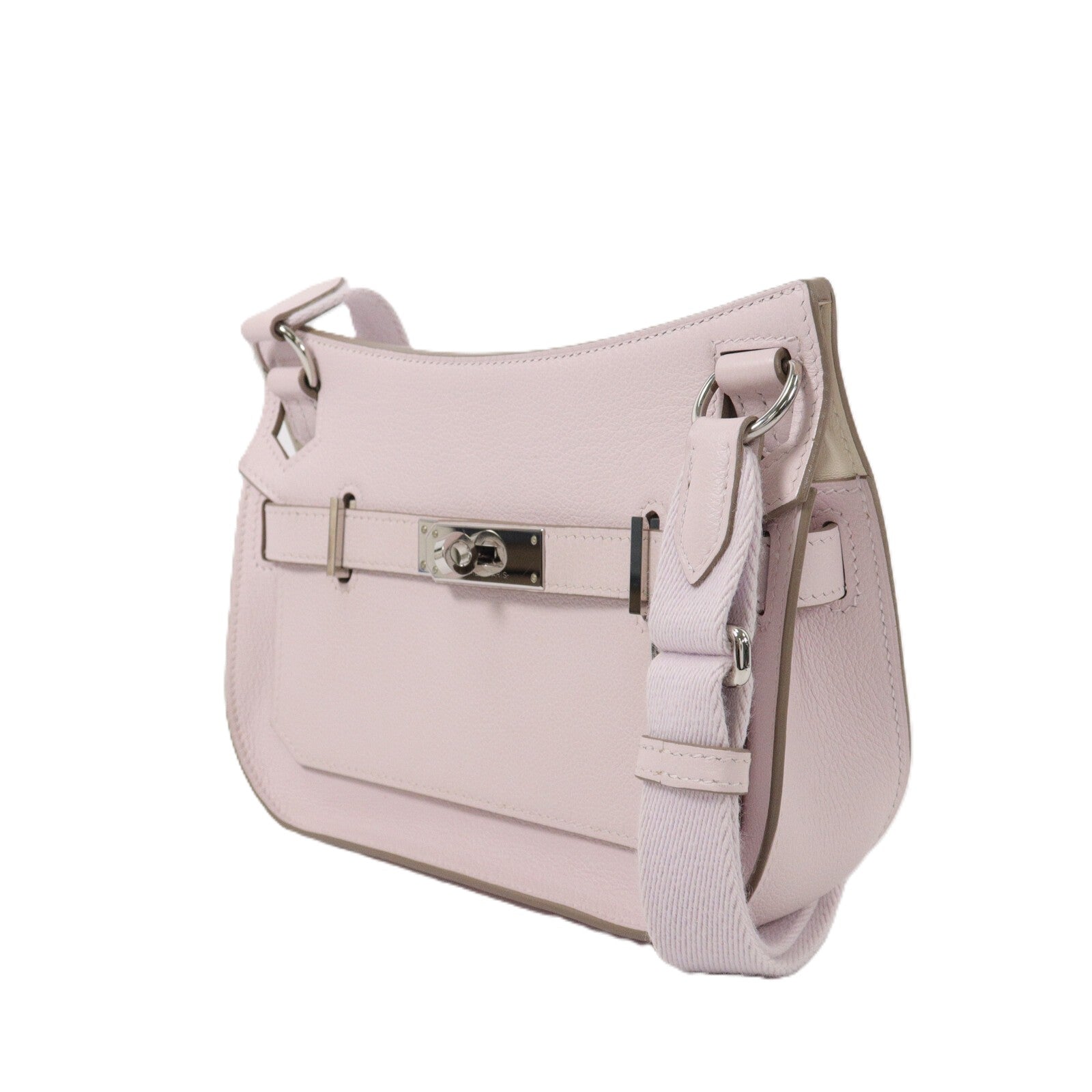 HERMES Evercolor皮革Mini Jypsiere肩背袋Rose Darling