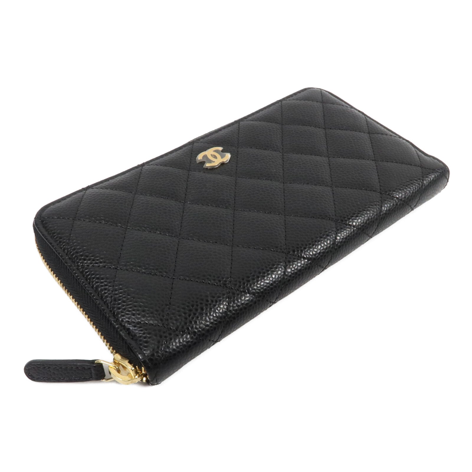 CHANEL 牛皮皮革Zipper Long Wallet長錢包