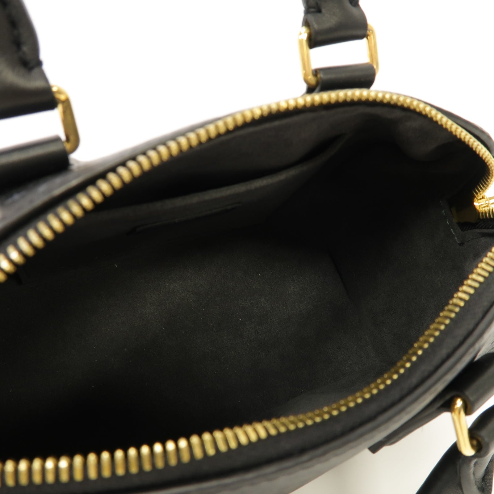LOUIS VUITTON Nanogram Speedy Bandouliere 20金扣手挽肩背兩用袋黒色