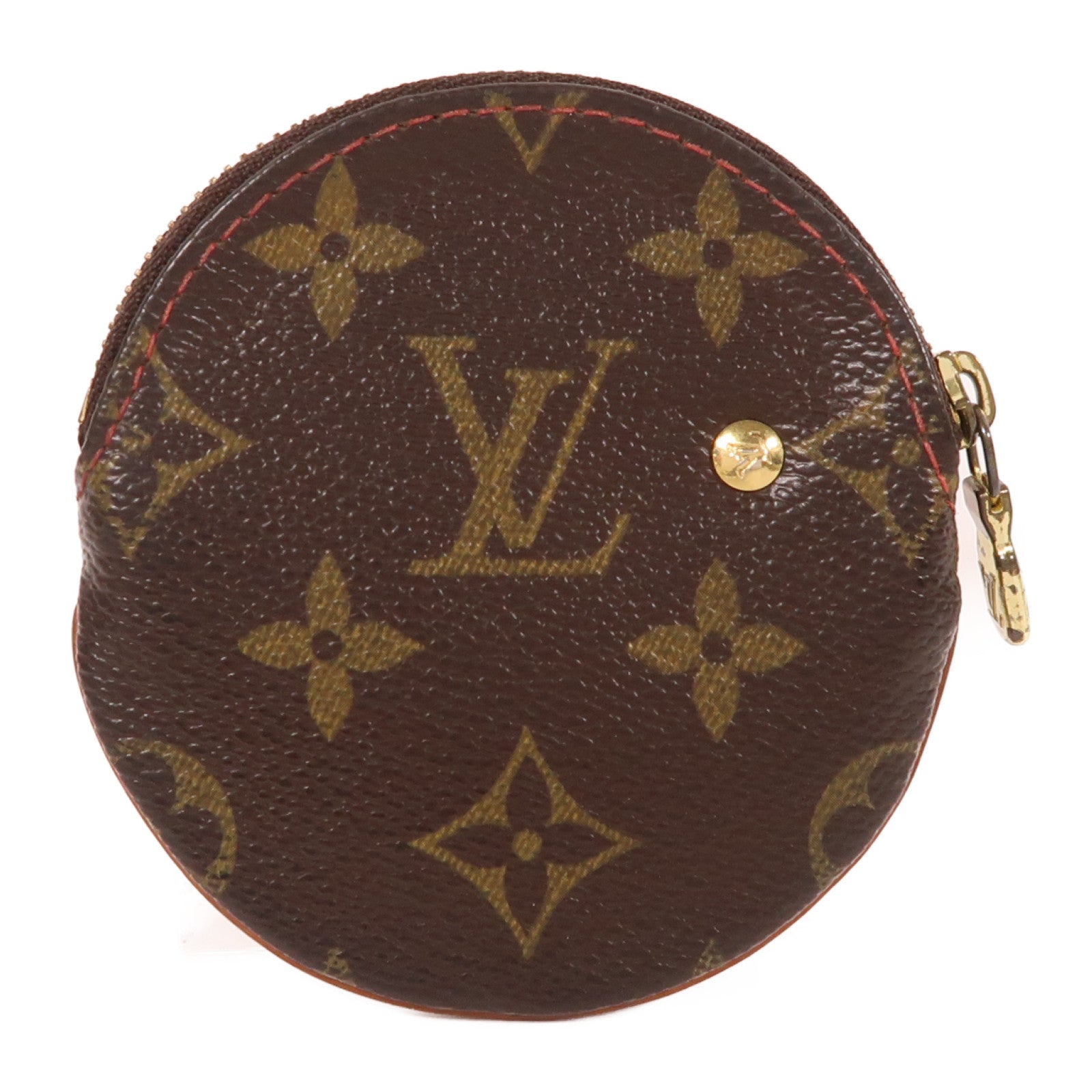 LOUIS VUITTON Monogram Cherry Coin Case金扣零錢包啡色/紅色