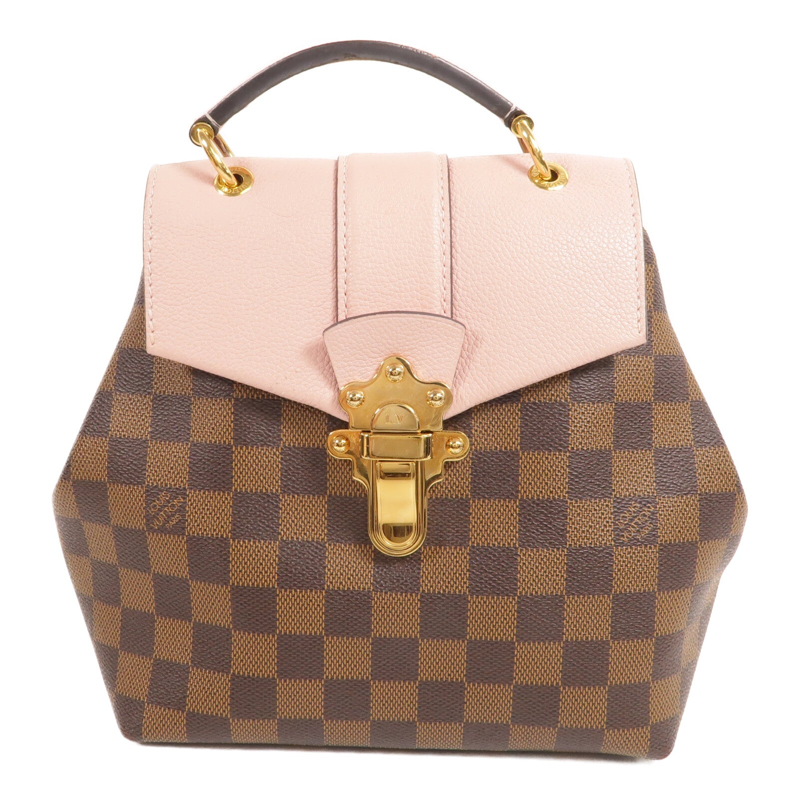 LOUIS VUITTON Damier Ebene Clapton Backpack金扣背包