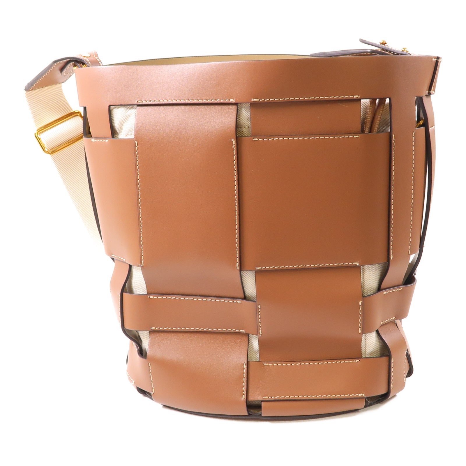 BURBERRY 牛皮皮革Foster Bucket Bag金扣肩背袋