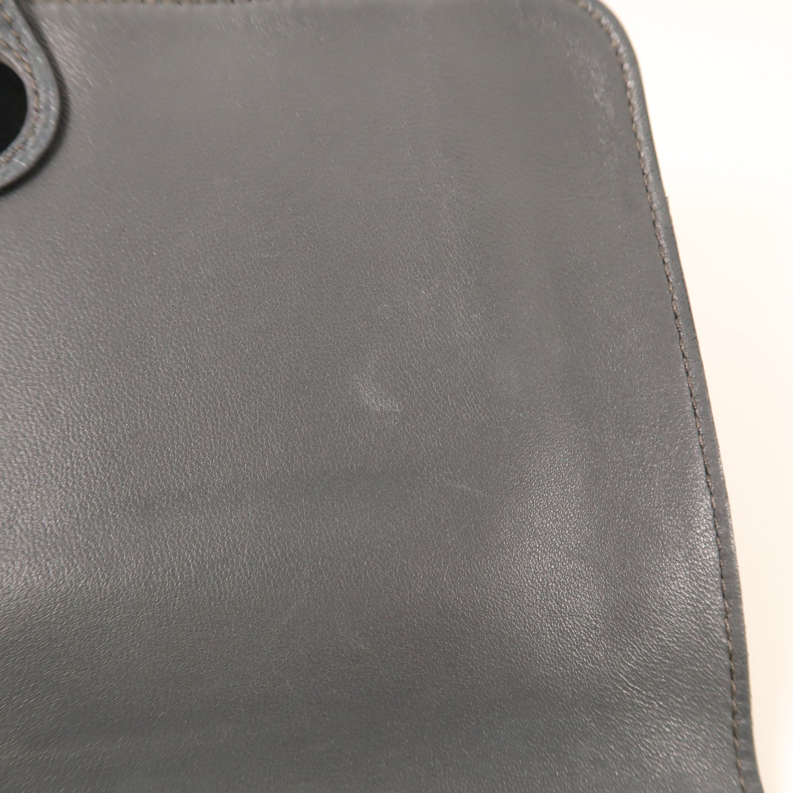 HERMES PHW Dogon GM Long Wallet Togo Leather Grey