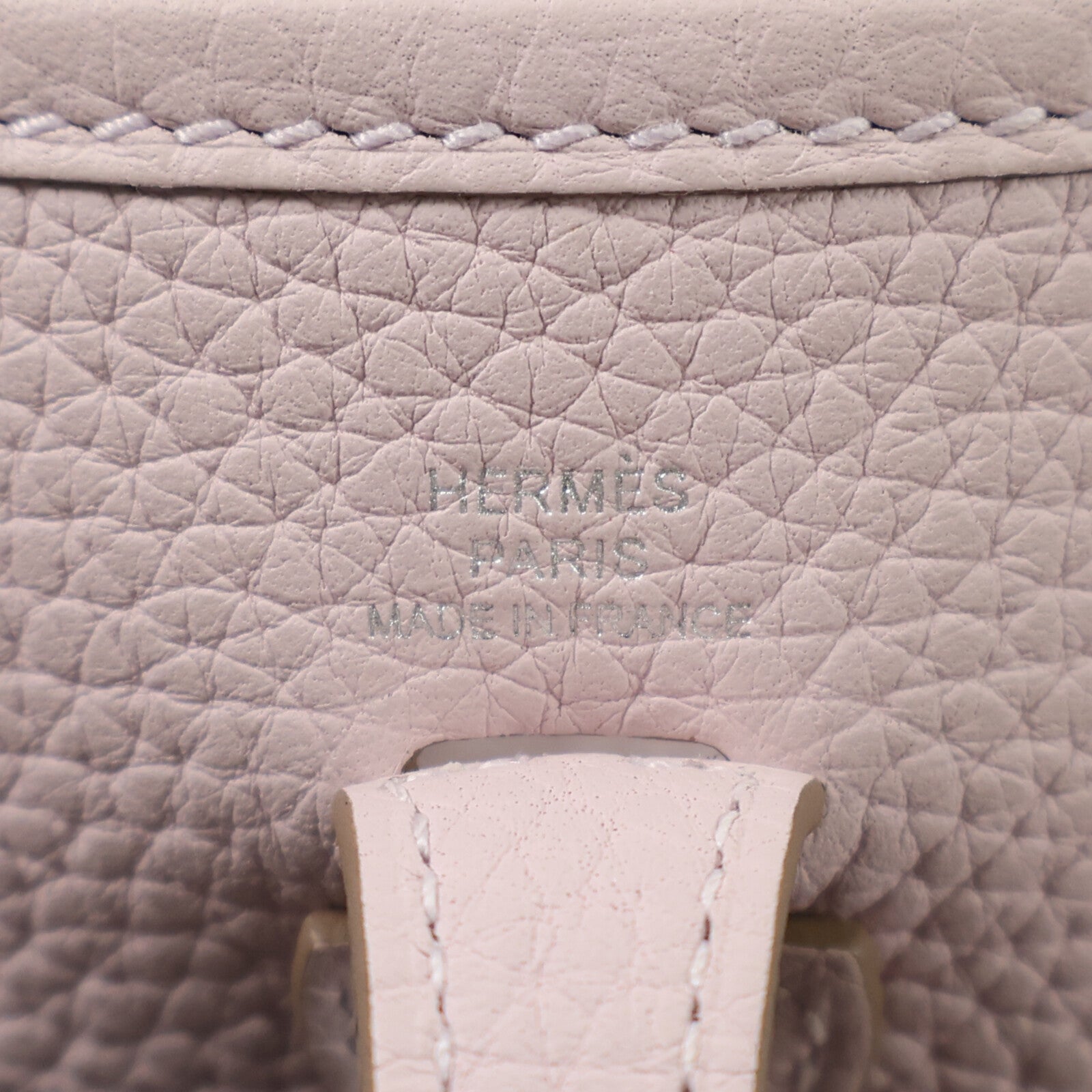 HERMES Clemence皮革Evelyne TPM肩背袋Rose Sakura