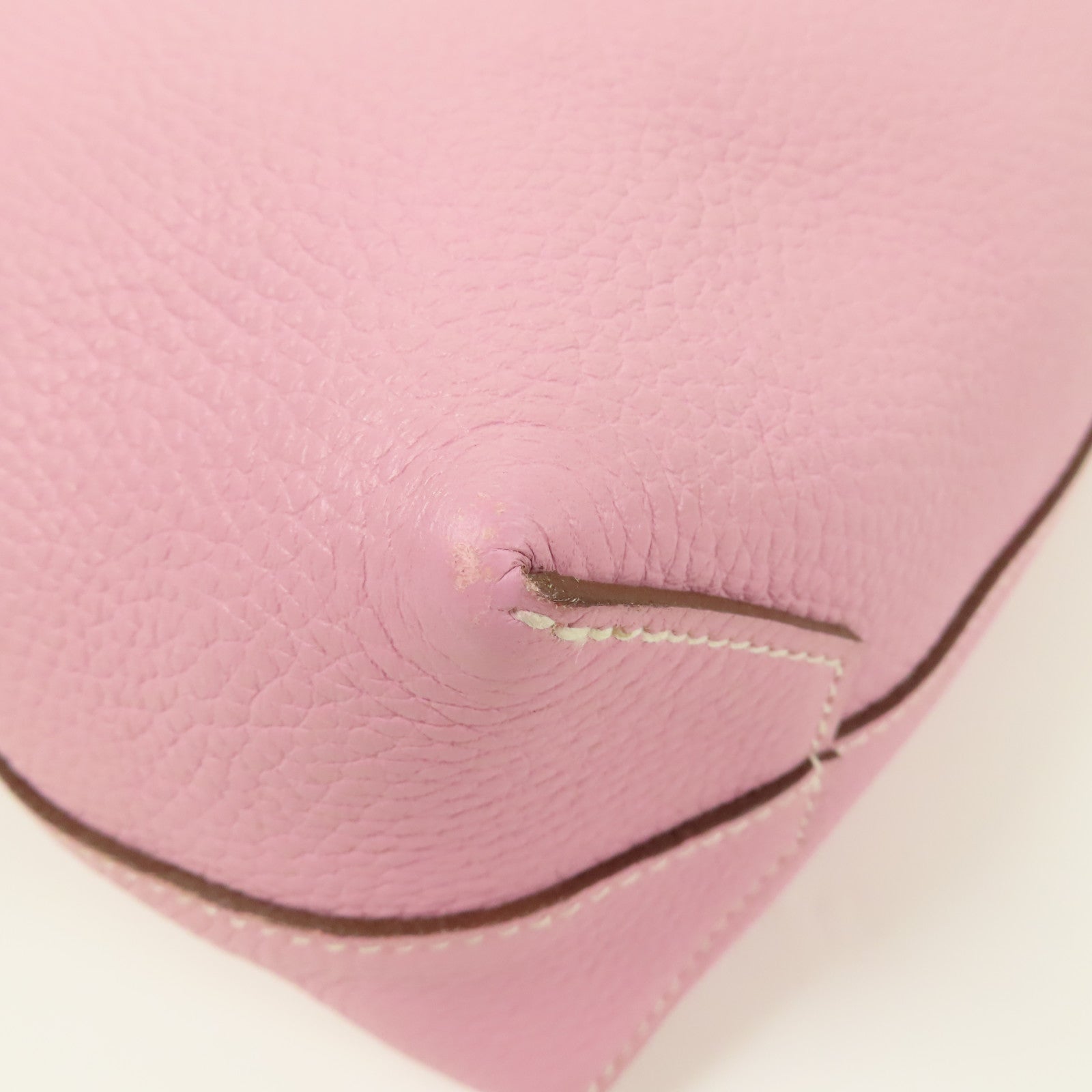 HERMES Clemence皮革Cabasellier 31肩背袋Mauve Sylvestre