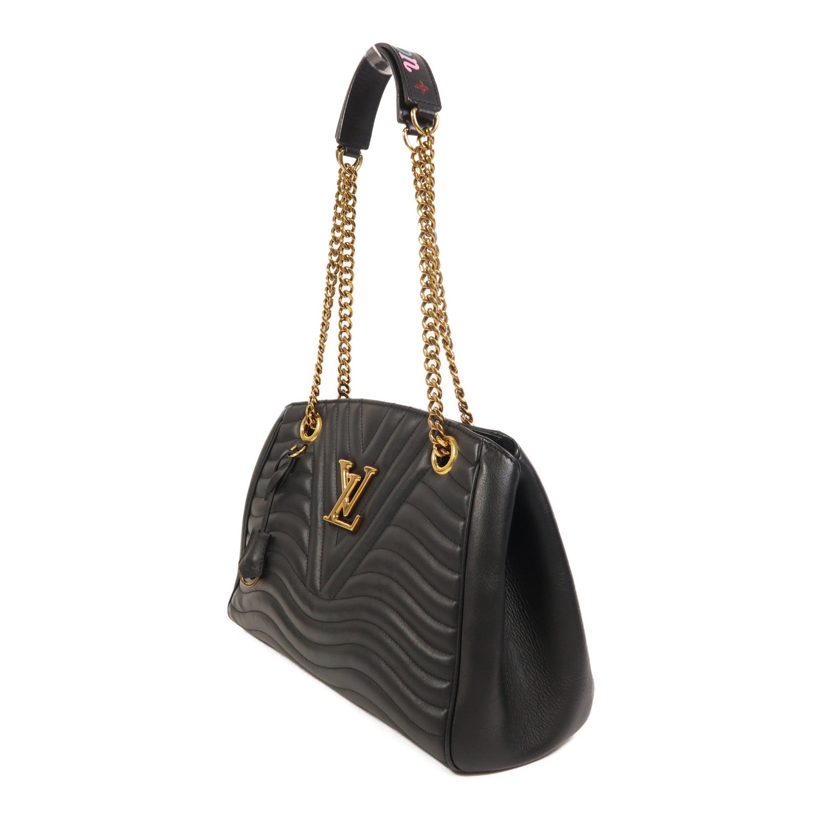 LOUIS VUITTON 【激減優惠】牛皮皮革New Wave Chain Tote金扣鏈帶肩背袋