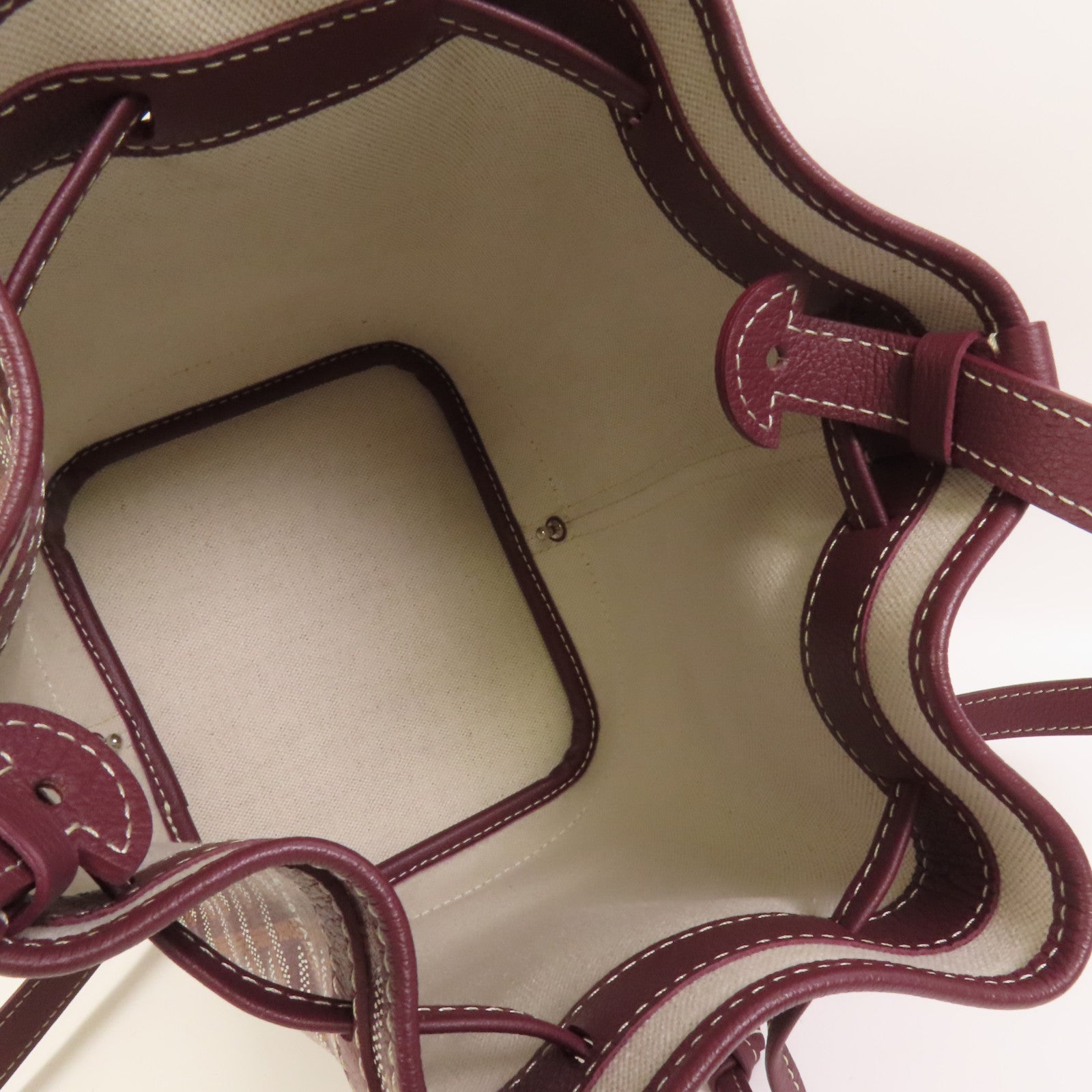 GOYARD 【激減優惠】塗層帆布Petit Flot Bucket肩背袋