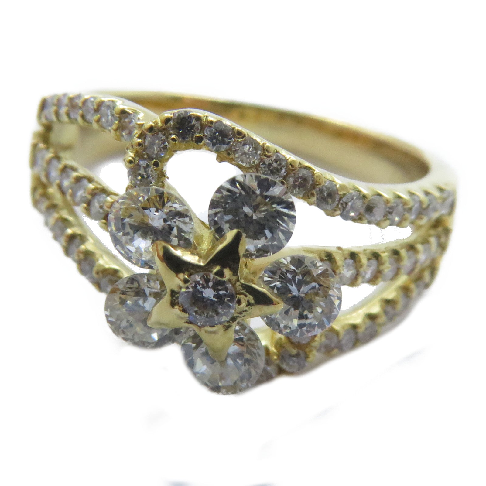 JEWELRY 【激減優惠】18K黃金Diamond Ring 1.00ct鑽石戒指US#7