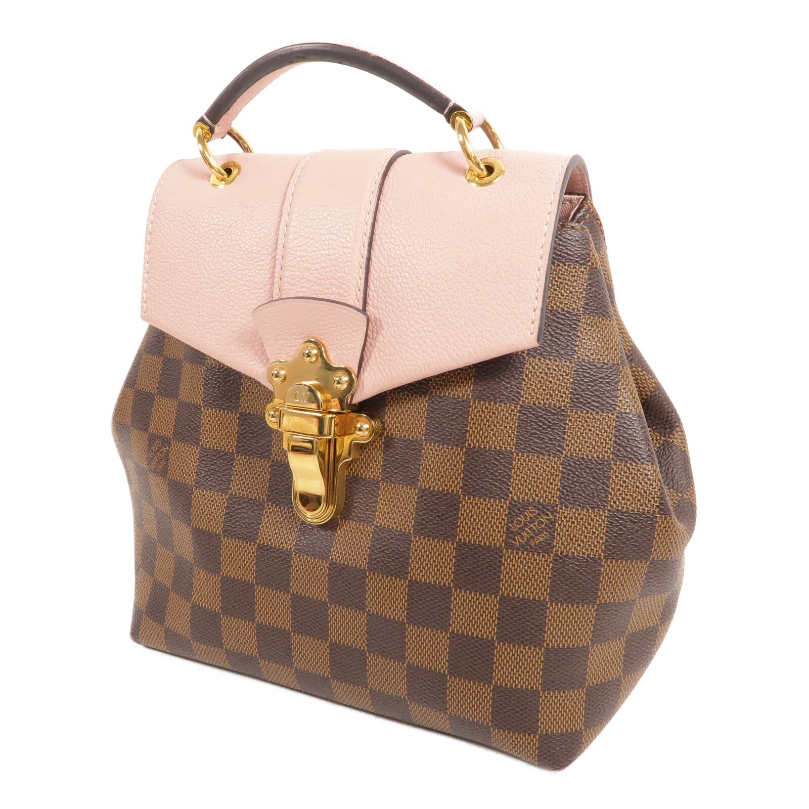 LOUIS VUITTON Damier Ebene Clapton Backpack金扣背包