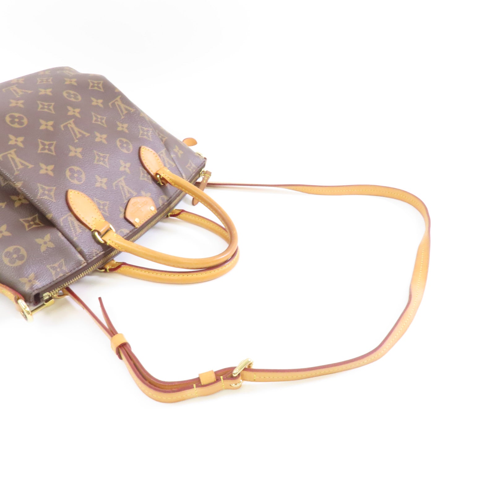 LOUIS VUITTON Monogram Turenne PM金扣手挽肩背兩用袋啡色