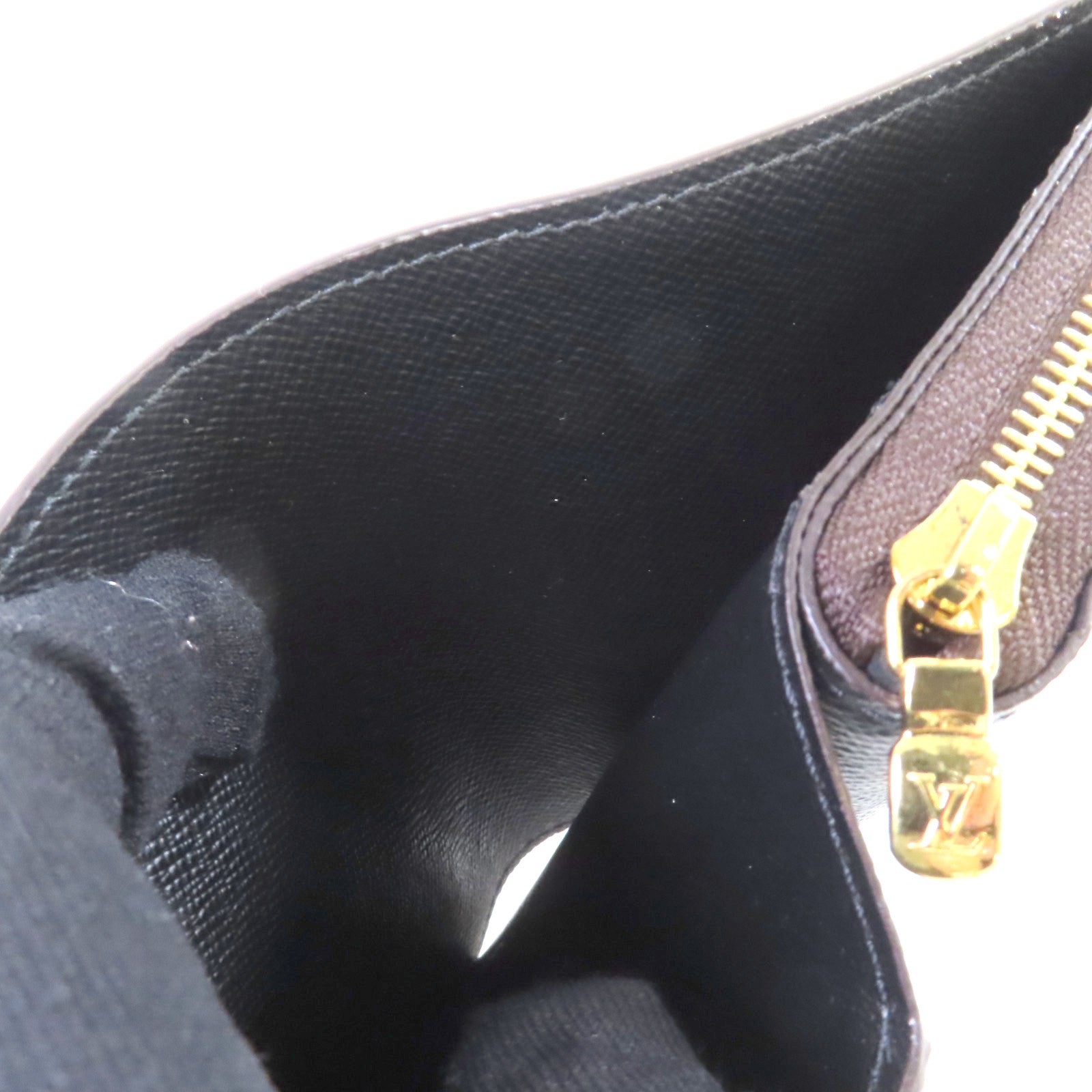 LOUIS VUITTON Monogram Lou Wallet金扣迷你錢包啡色