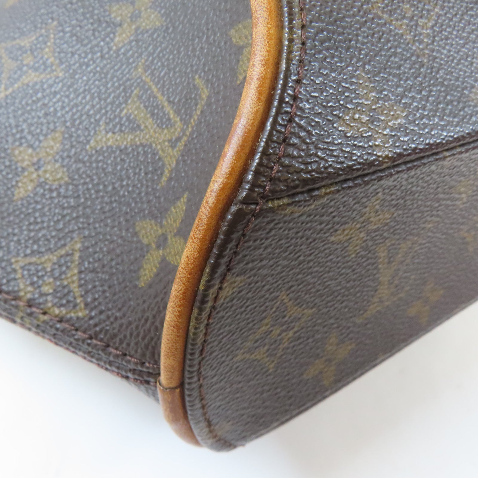 LOUIS VUITTON Monogram Elipse PM金扣手挽袋啡色