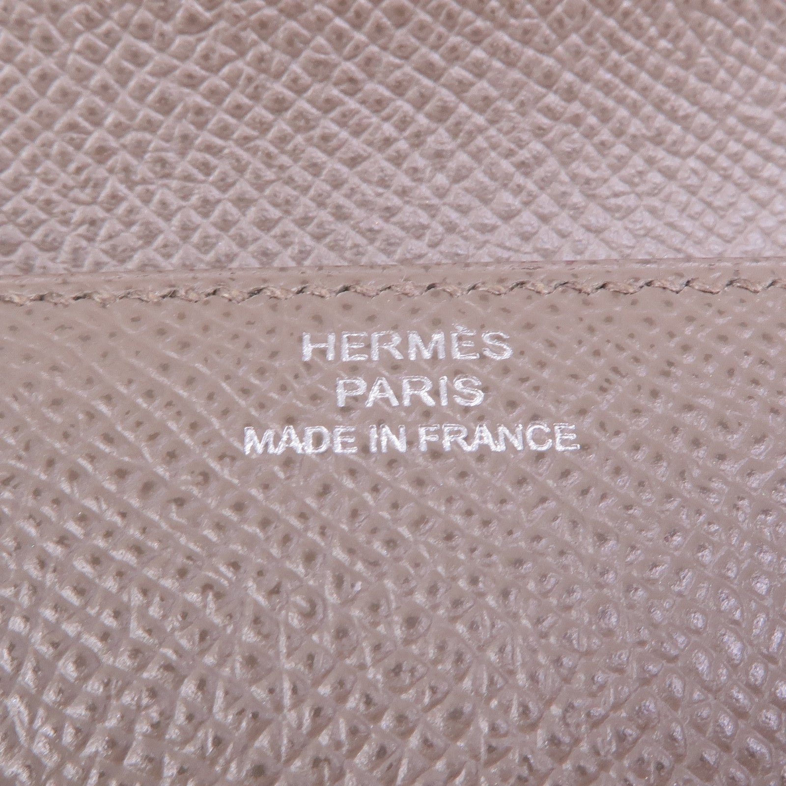 HERMES 【激減優惠】Epsom皮革Clic 16 Wallet錢包Etain