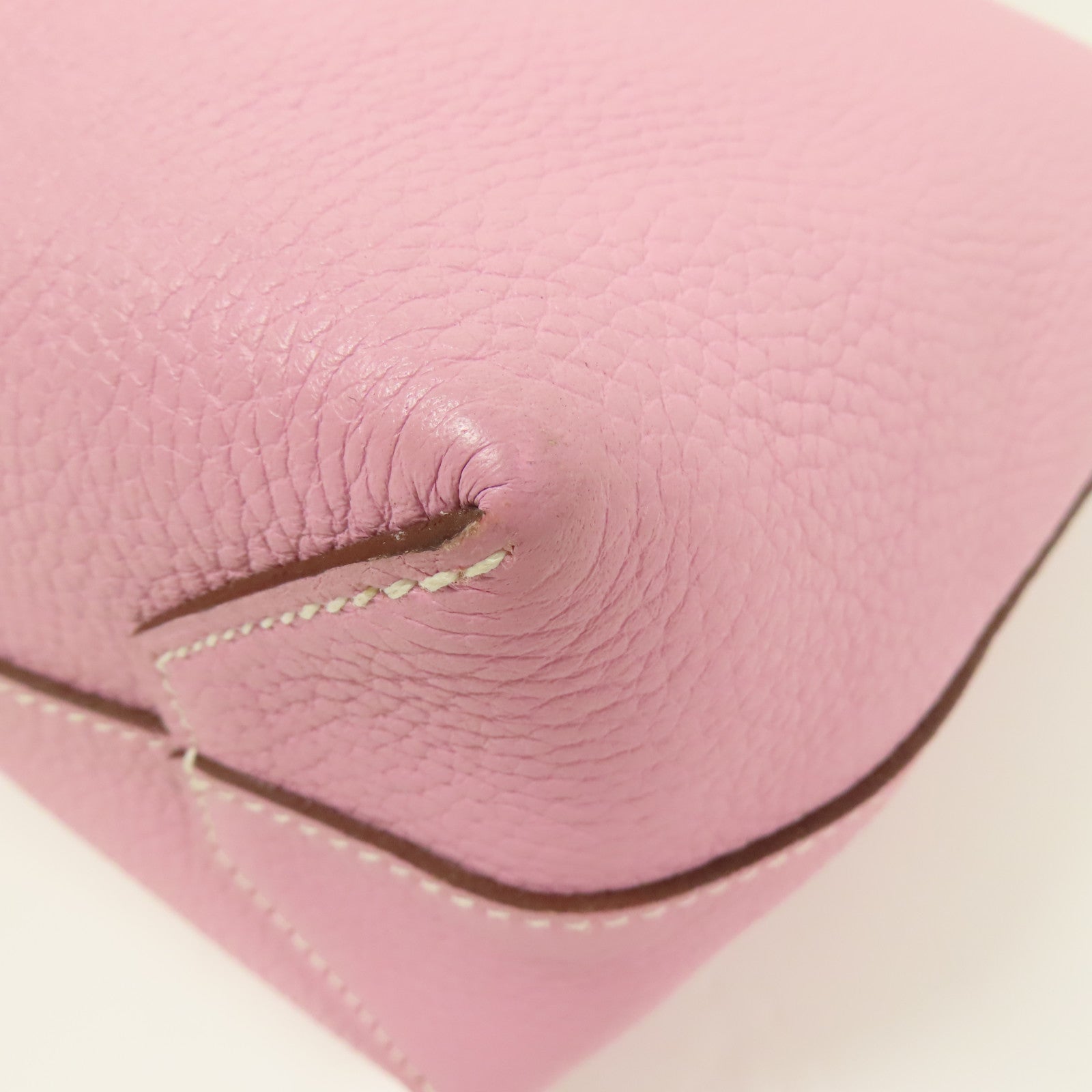 HERMES Clemence皮革Cabasellier 31肩背袋Mauve Sylvestre