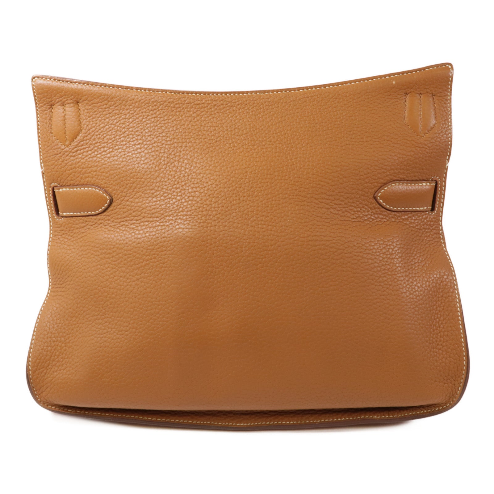 HERMES Clemence皮革Jypsiere 34銀扣肩背袋Gold