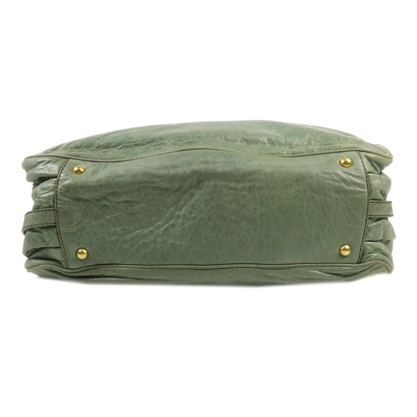 Miu Miu 牛皮皮革2 Way Shoulder金扣手挽肩背兩用袋