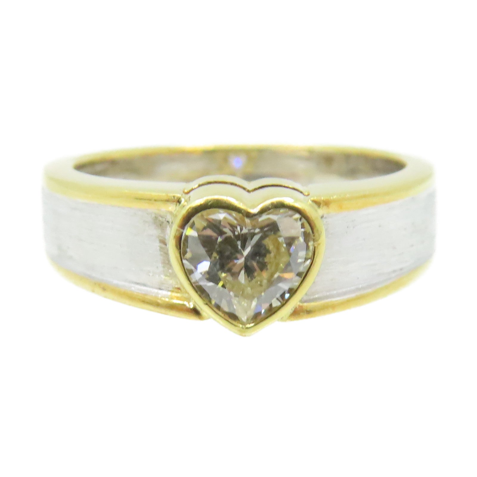 JEWELRY 【激減優惠】18K黃金/白金0.41ct鑽石Diamond Ring戒指US#4.5