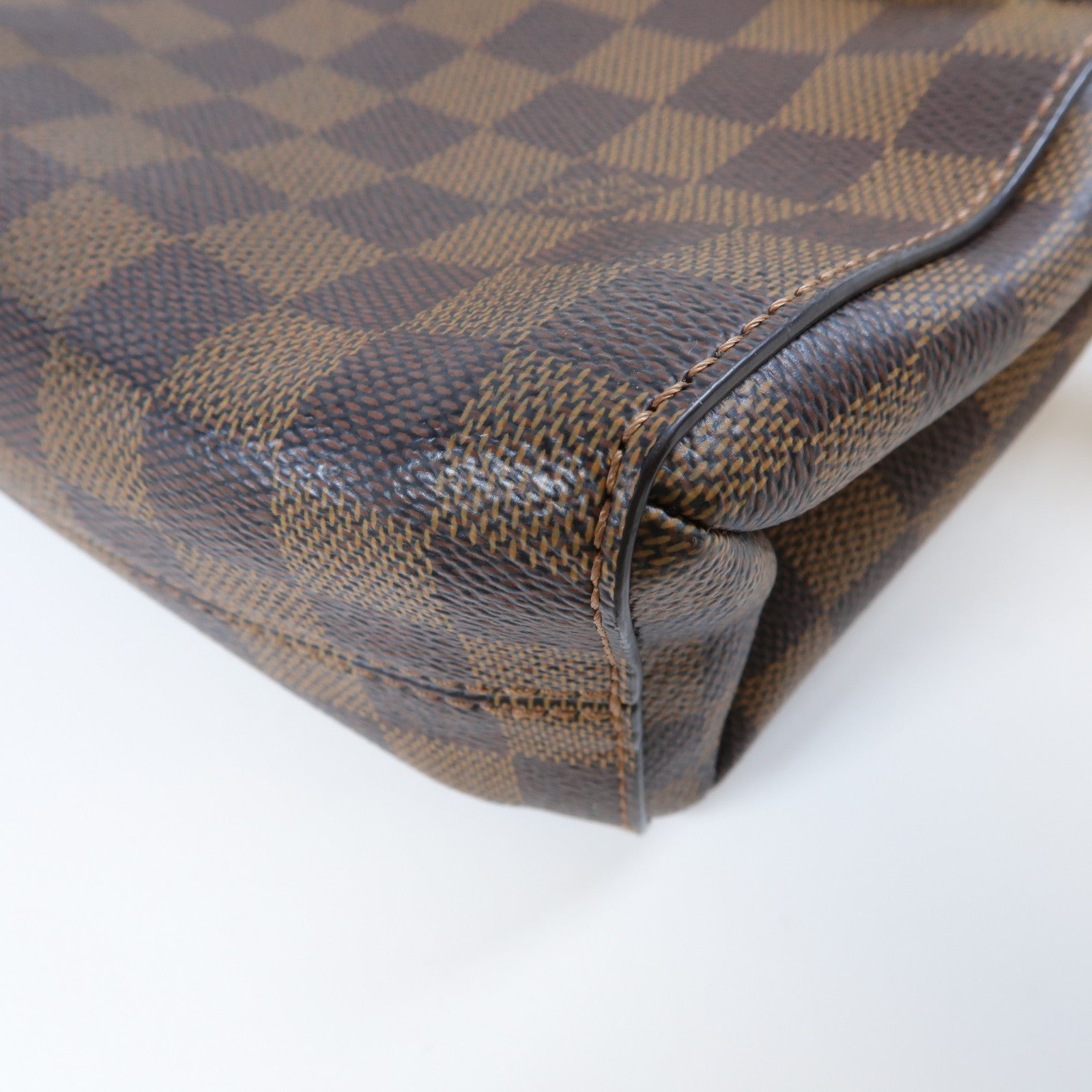 LOUIS VUITTON 【激減優惠】Damier Ebene Vavin PM金扣鏈帶肩背袋啡色