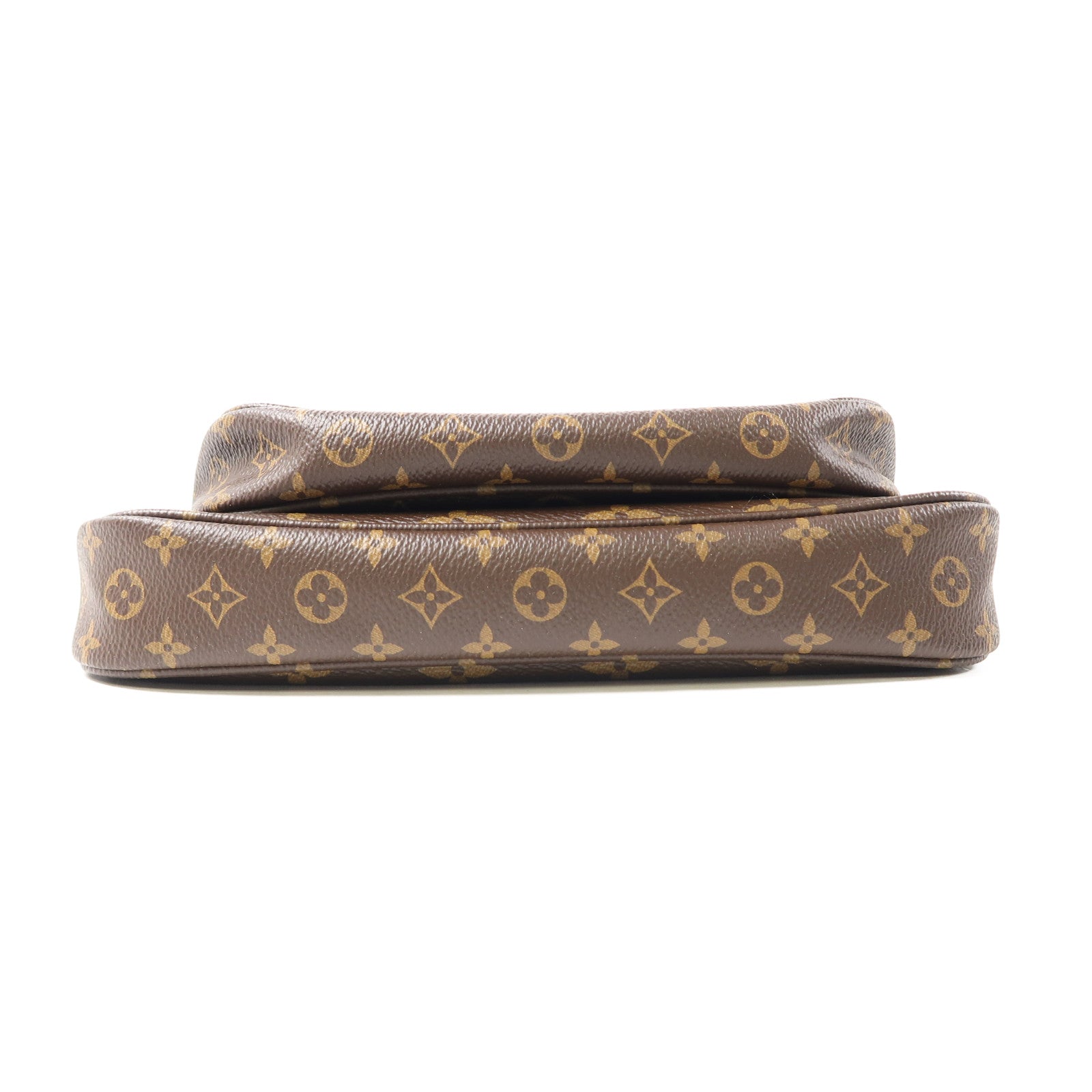 LOUIS VUITTON Monogram POCHETTE ACCESSOILES 金扣肩背袋啡色
