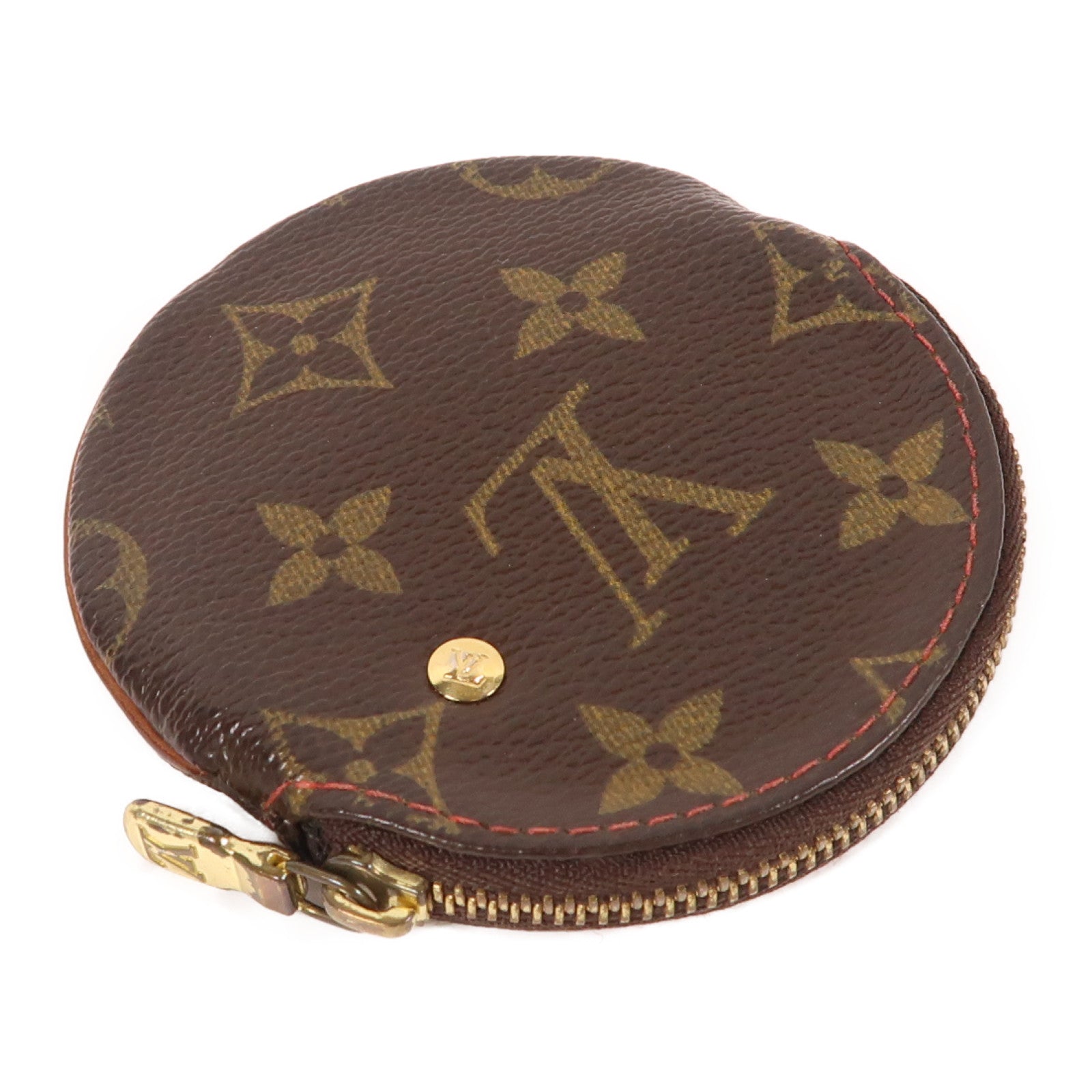 LOUIS VUITTON Monogram Cherry Coin Case金扣零錢包啡色/紅色