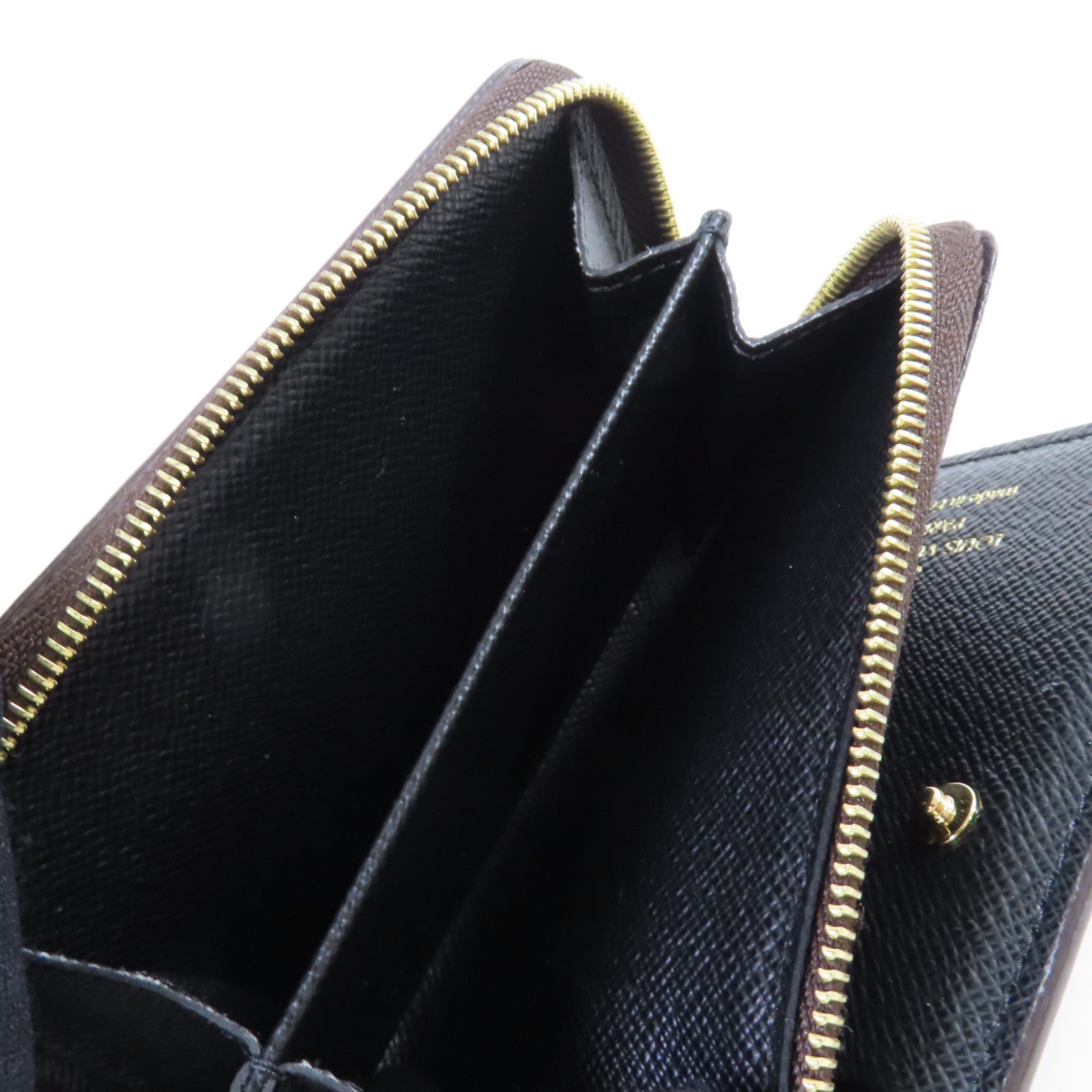 LOUIS VUITTON Monogram Lou Wallet金扣迷你錢包啡色
