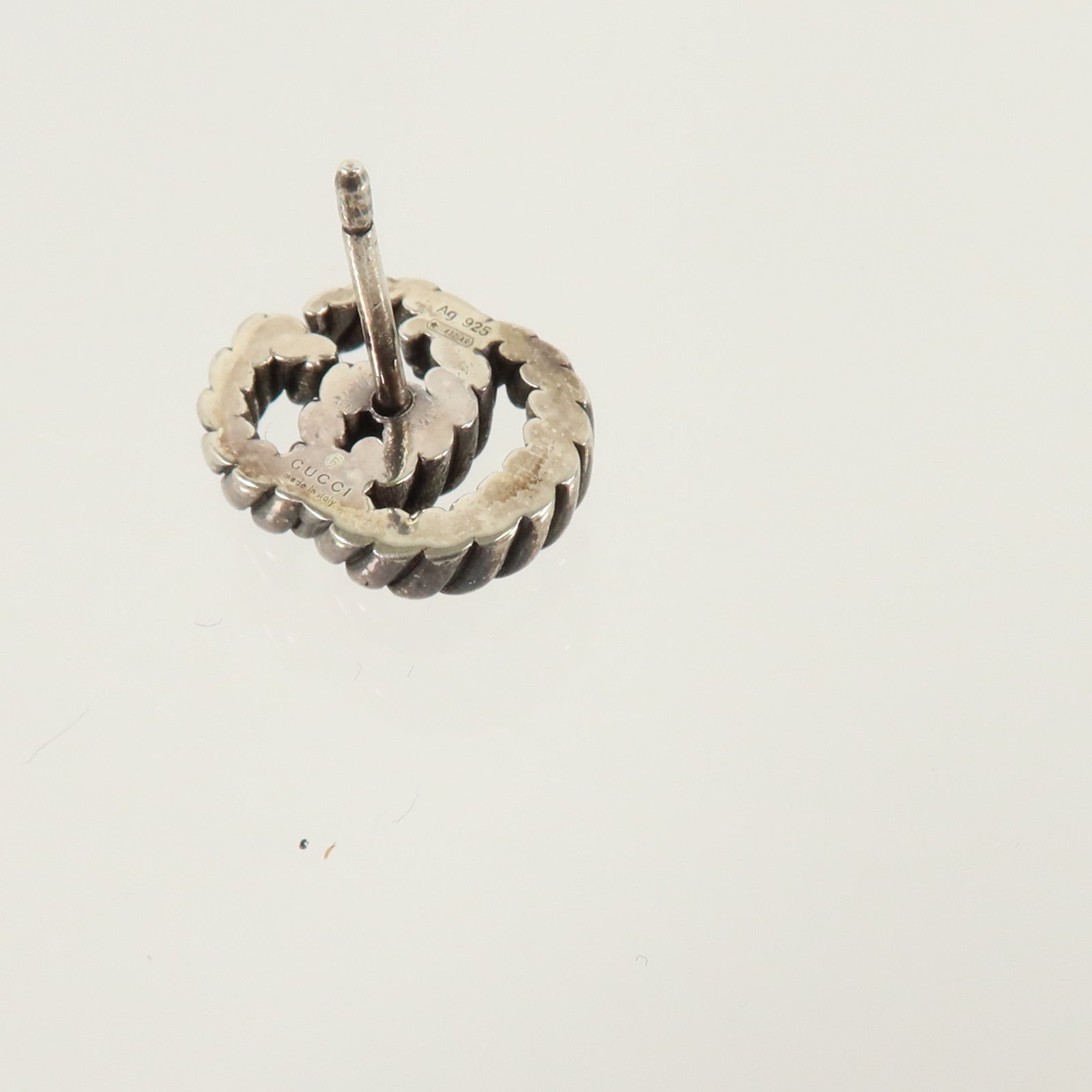GUCCI 925純銀GG Marmont Stud Earrings耳環