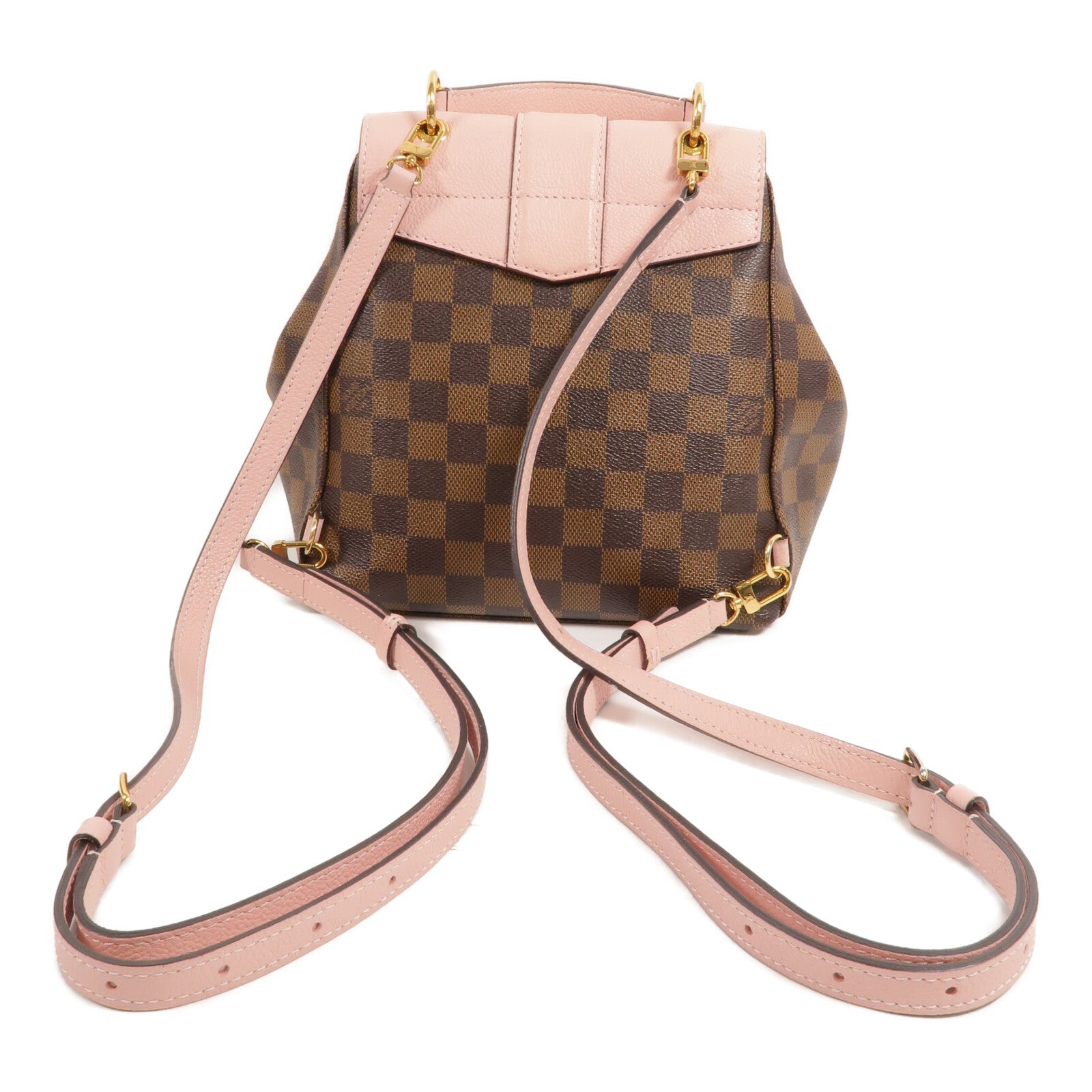 LOUIS VUITTON Damier Ebene Clapton Backpack金扣背包