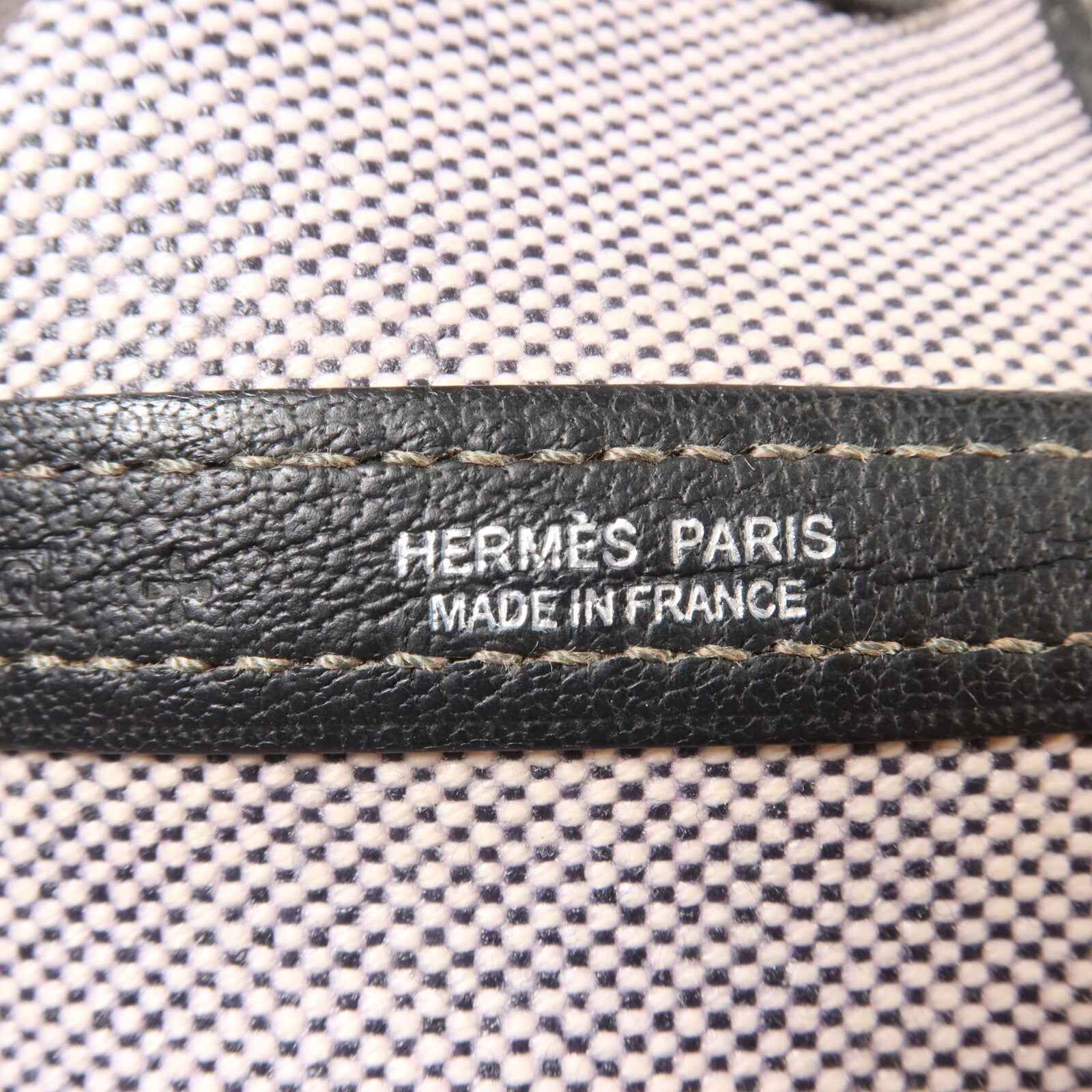 HERMES 帆布Garden Party PM手挽袋Noir