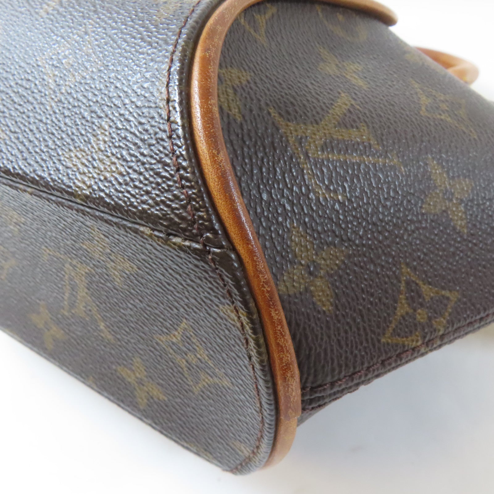 LOUIS VUITTON Monogram Elipse PM金扣手挽袋啡色