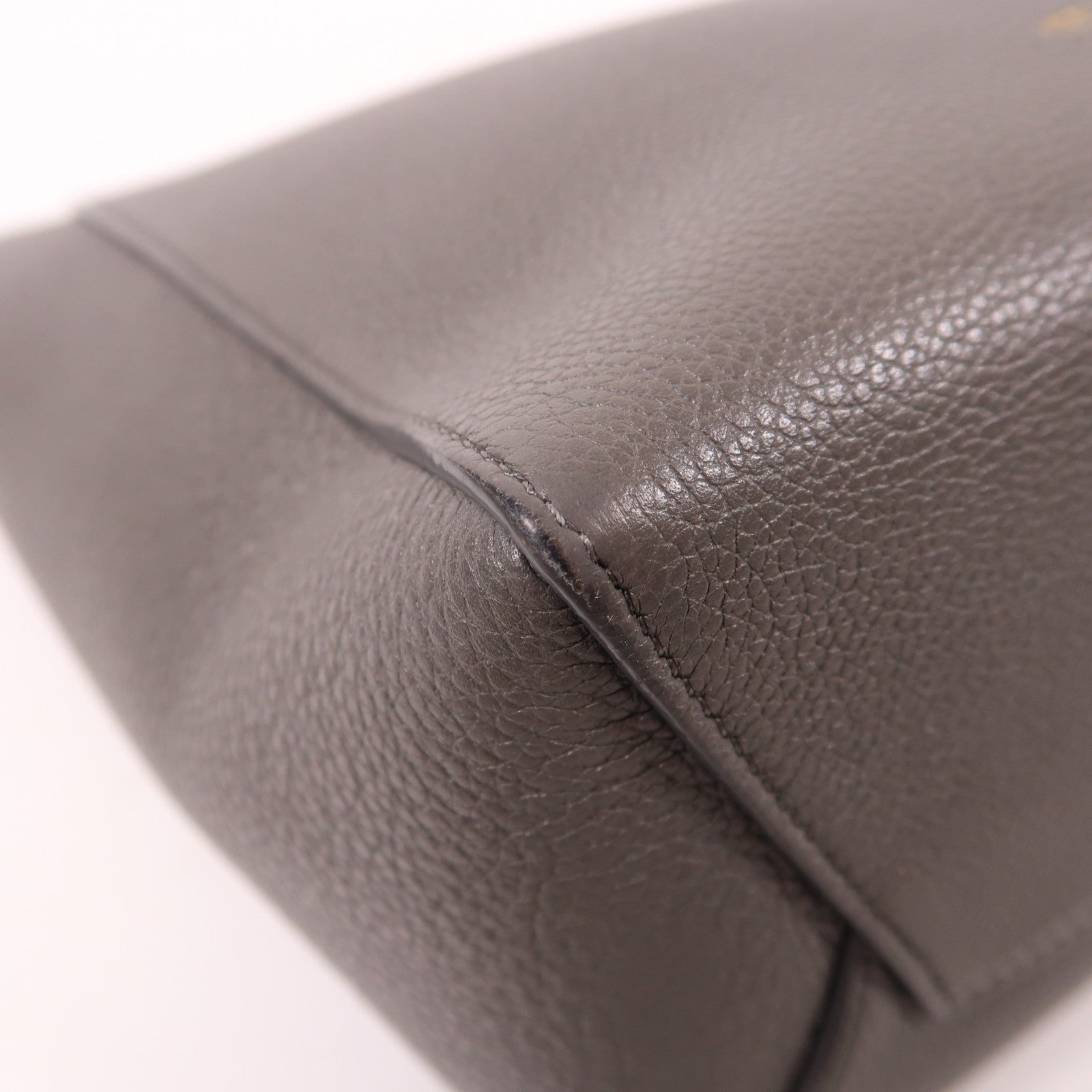 CELINE 【激減優惠】牛皮皮革Sangle Bucket Bag金扣肩背袋