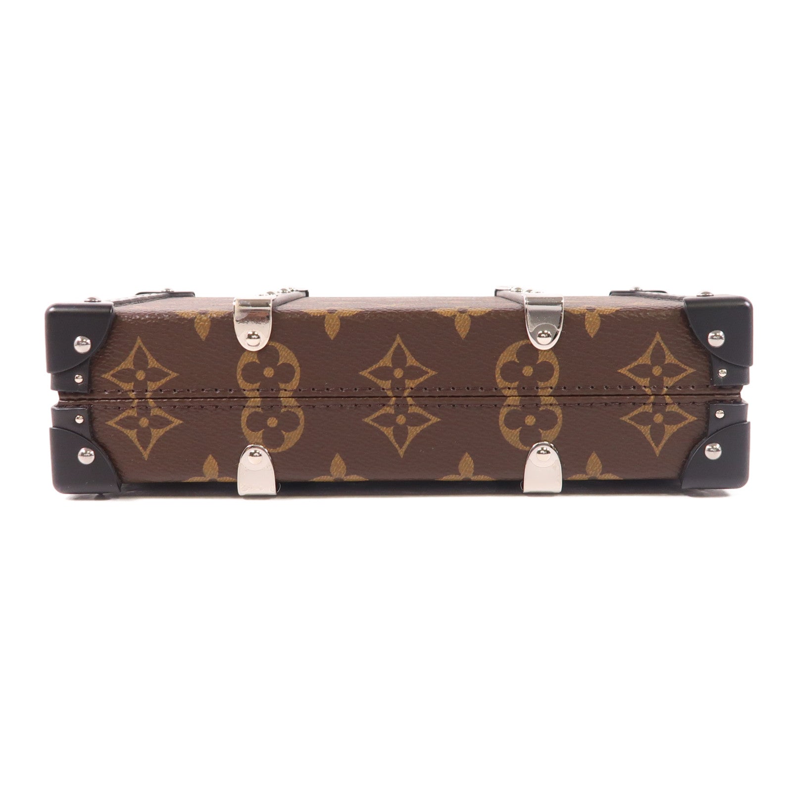 LOUIS VUITTON Monogram Macassar Neo Wallet Trunk銀扣肩背袋