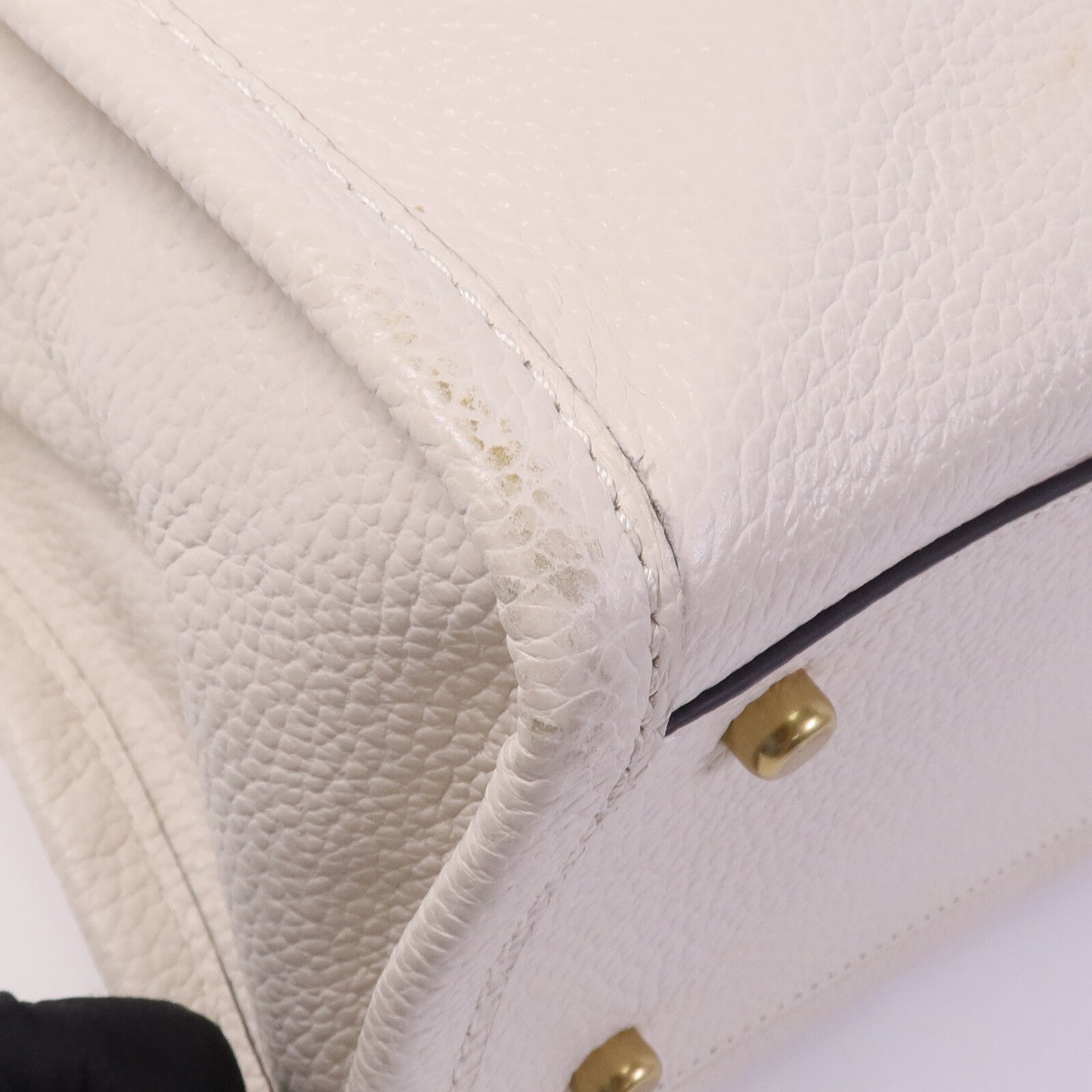 COACH 牛皮皮革2 Way Shoulder Bag金扣手挽肩背兩用袋