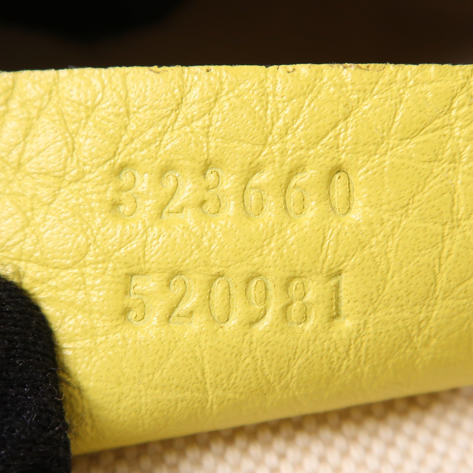 GUCCI GG Bamboo 2 Way Shoulder Bag Leather Yellow 323660