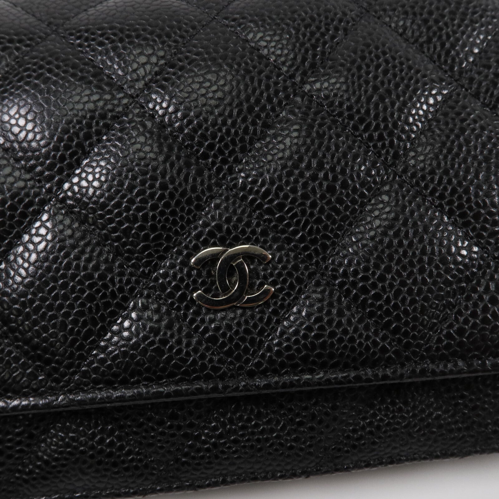 CHANEL 牛皮皮革WOC Wallet On Chain鏈帶肩背袋