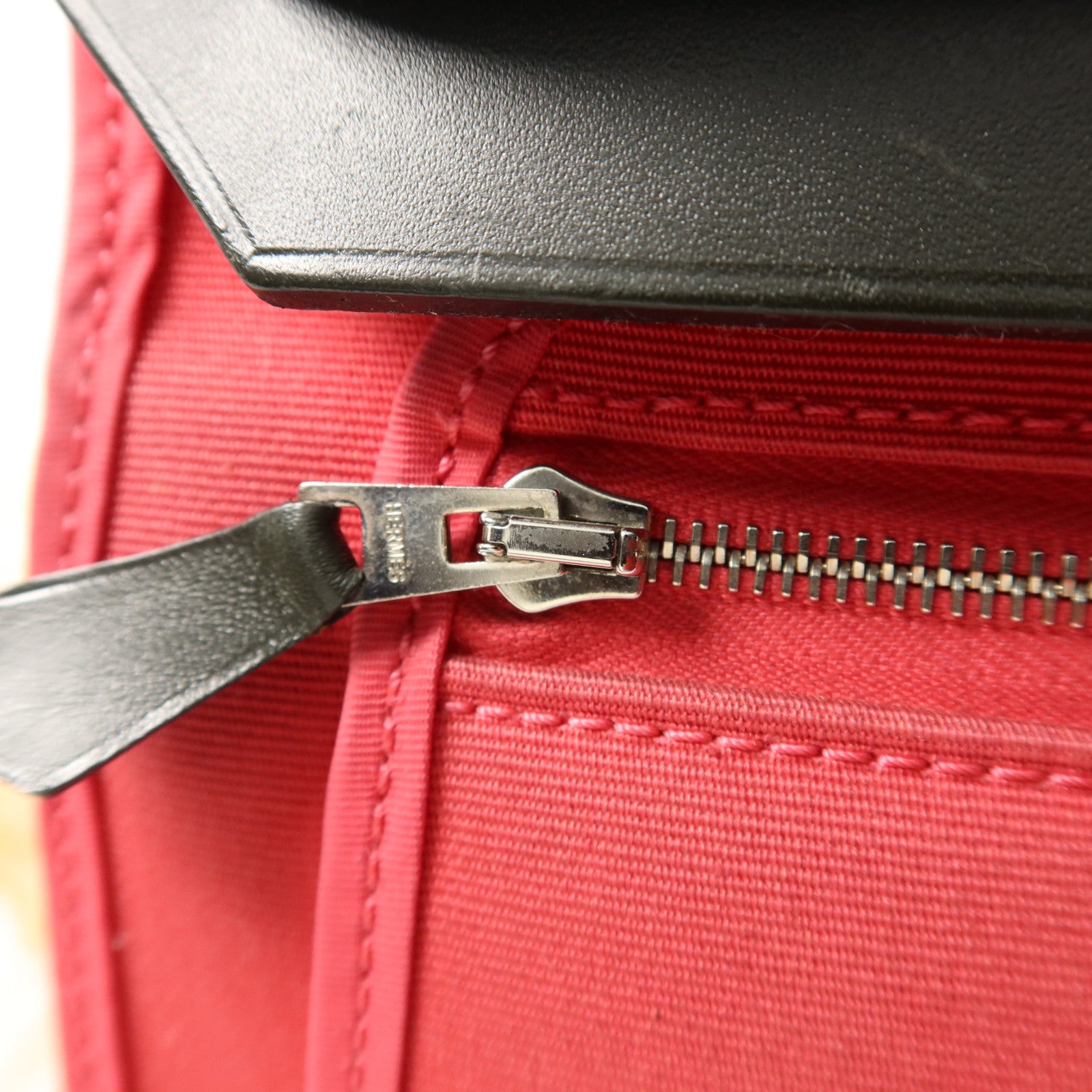 HERMES 帆布Herbag Zip 31銀扣手挽肩背兩用袋