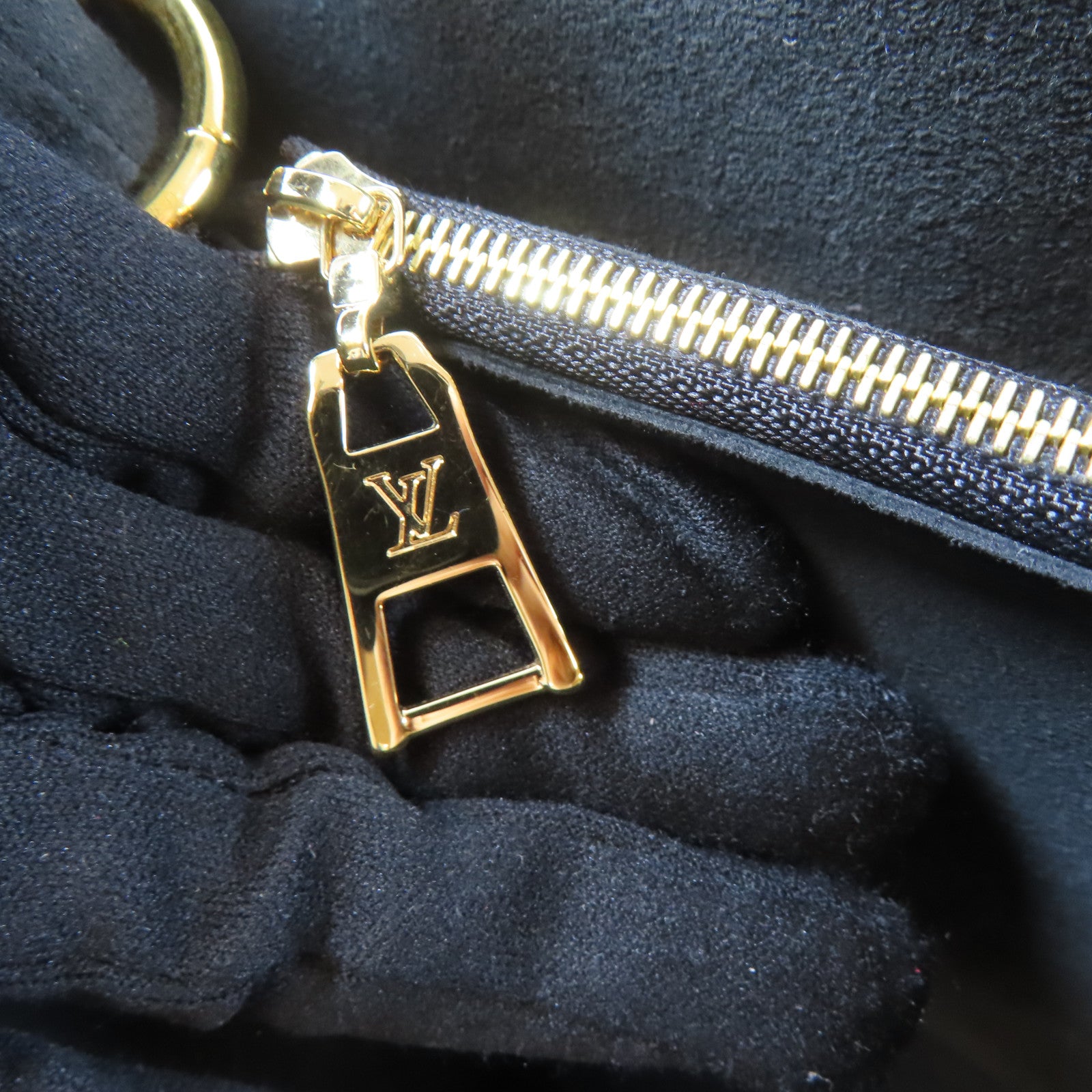 LOUIS VUITTON Damier Riverside金扣手挽肩背兩用袋啡色