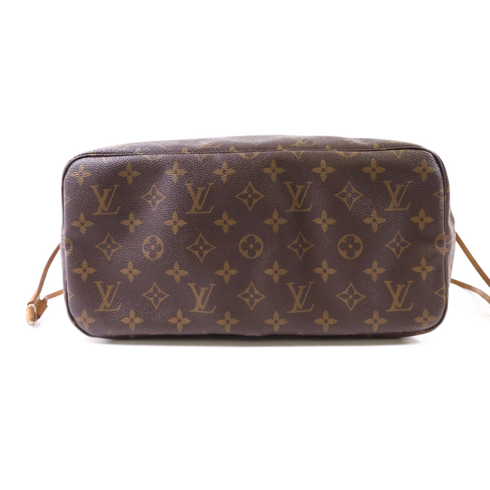 LOUIS VUITTON Monogram Neverfull MM金扣手挽袋