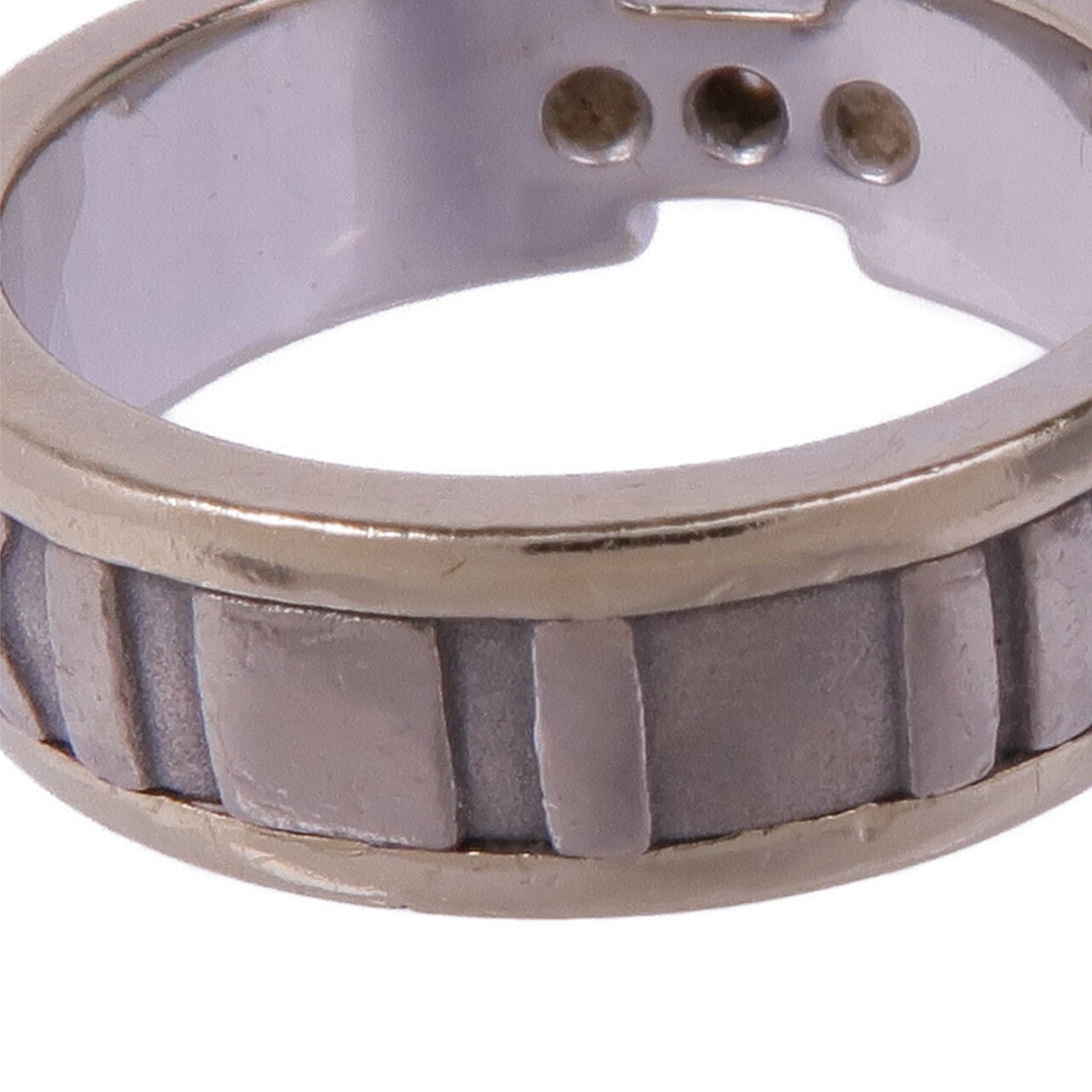 TIFFANY＆CO 18K白金Vintage Atlas Ring With Diamonds鑽石戒指US#4