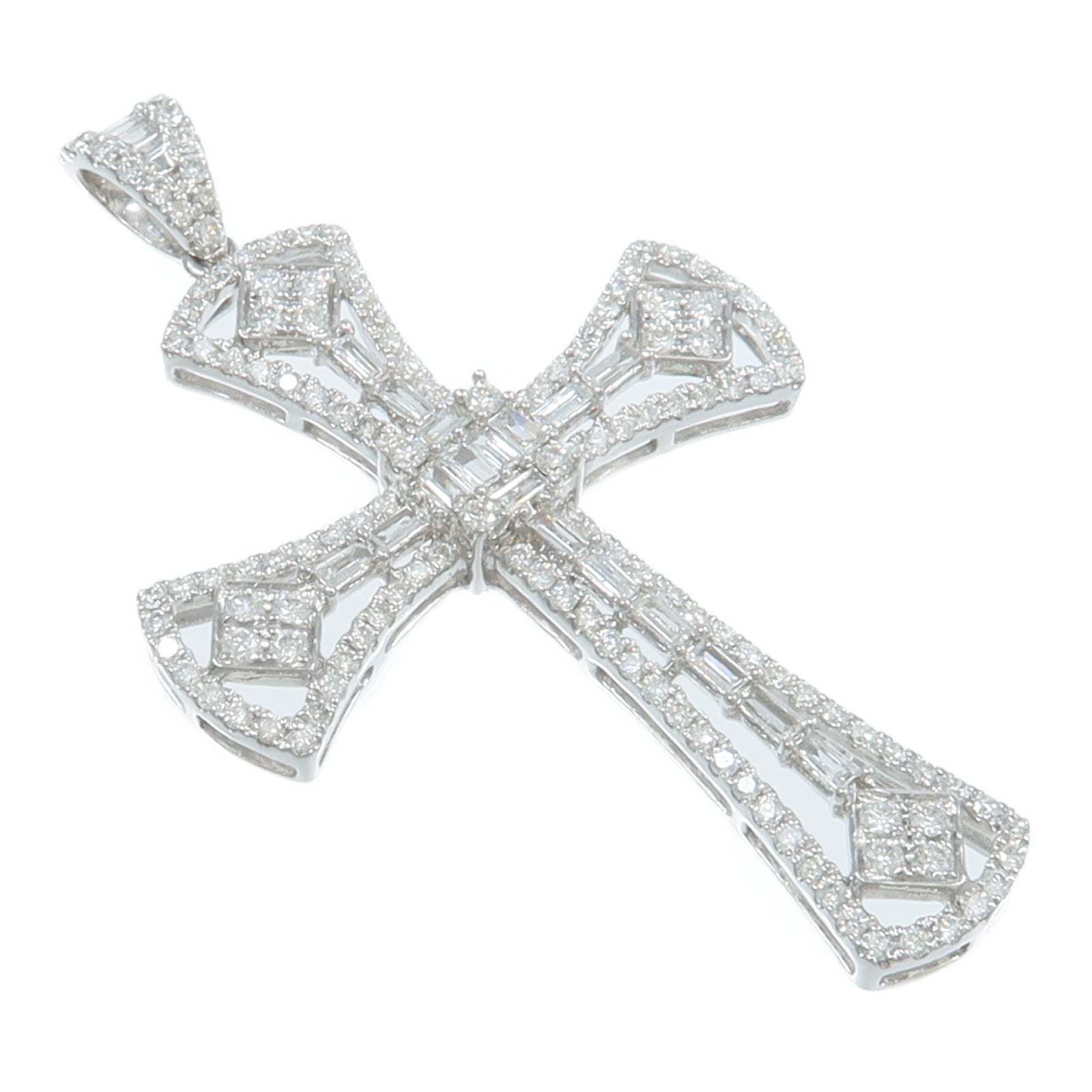 JEWELRY 18K白金Diamond Pendant鑽石吊墜