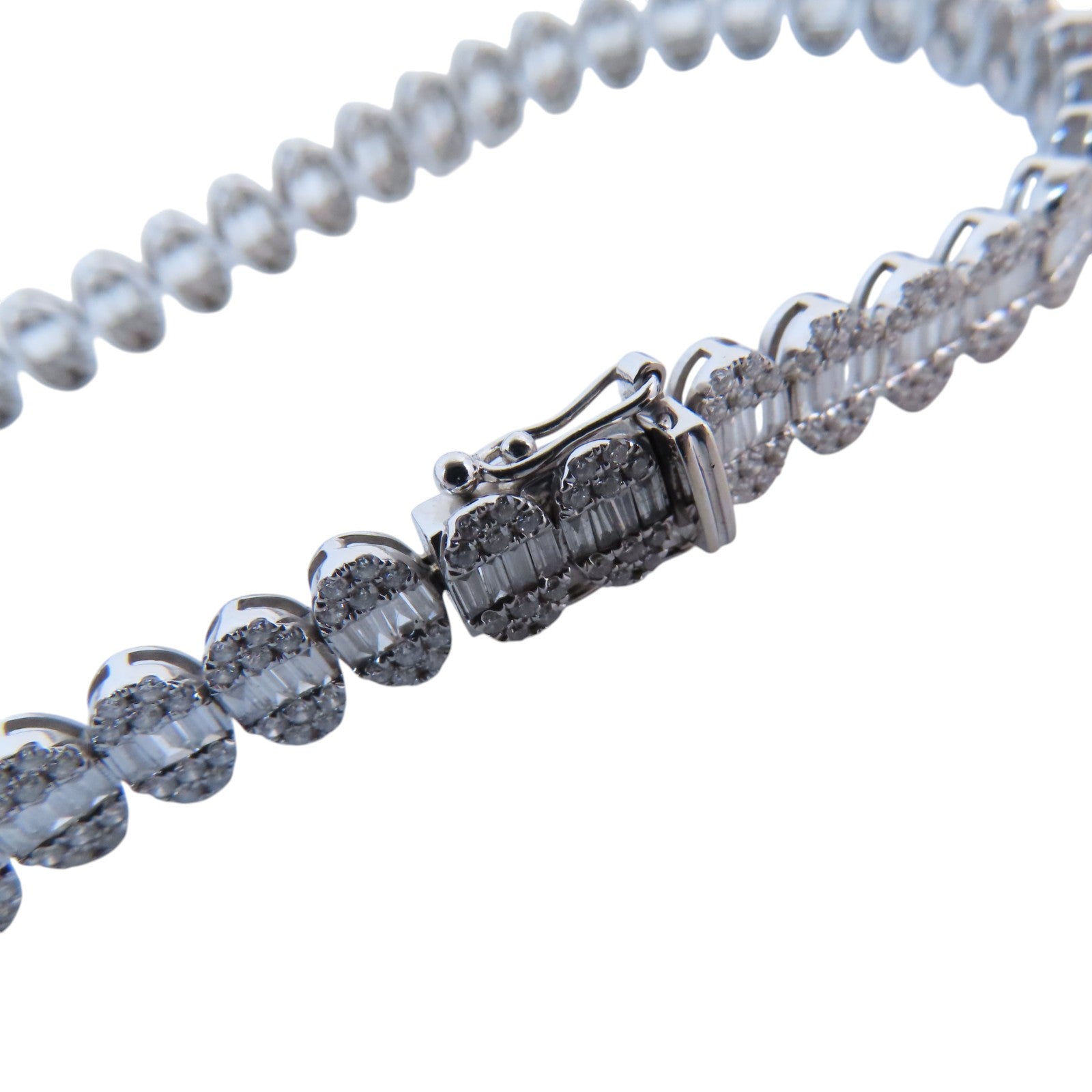 JEWELRY Diamond Bracelet 18K White Gold