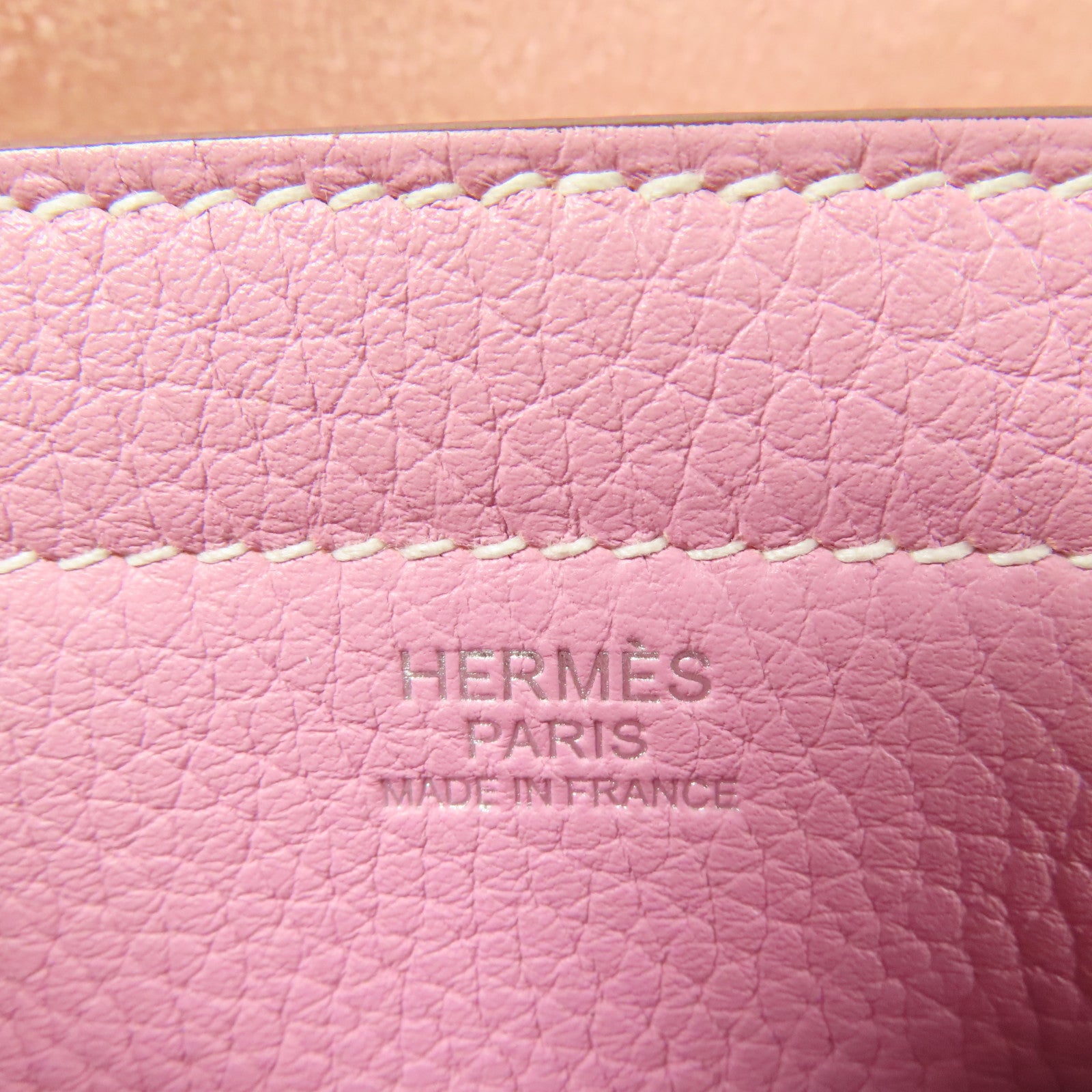 HERMES Clemence皮革Cabasellier 31肩背袋Mauve Sylvestre