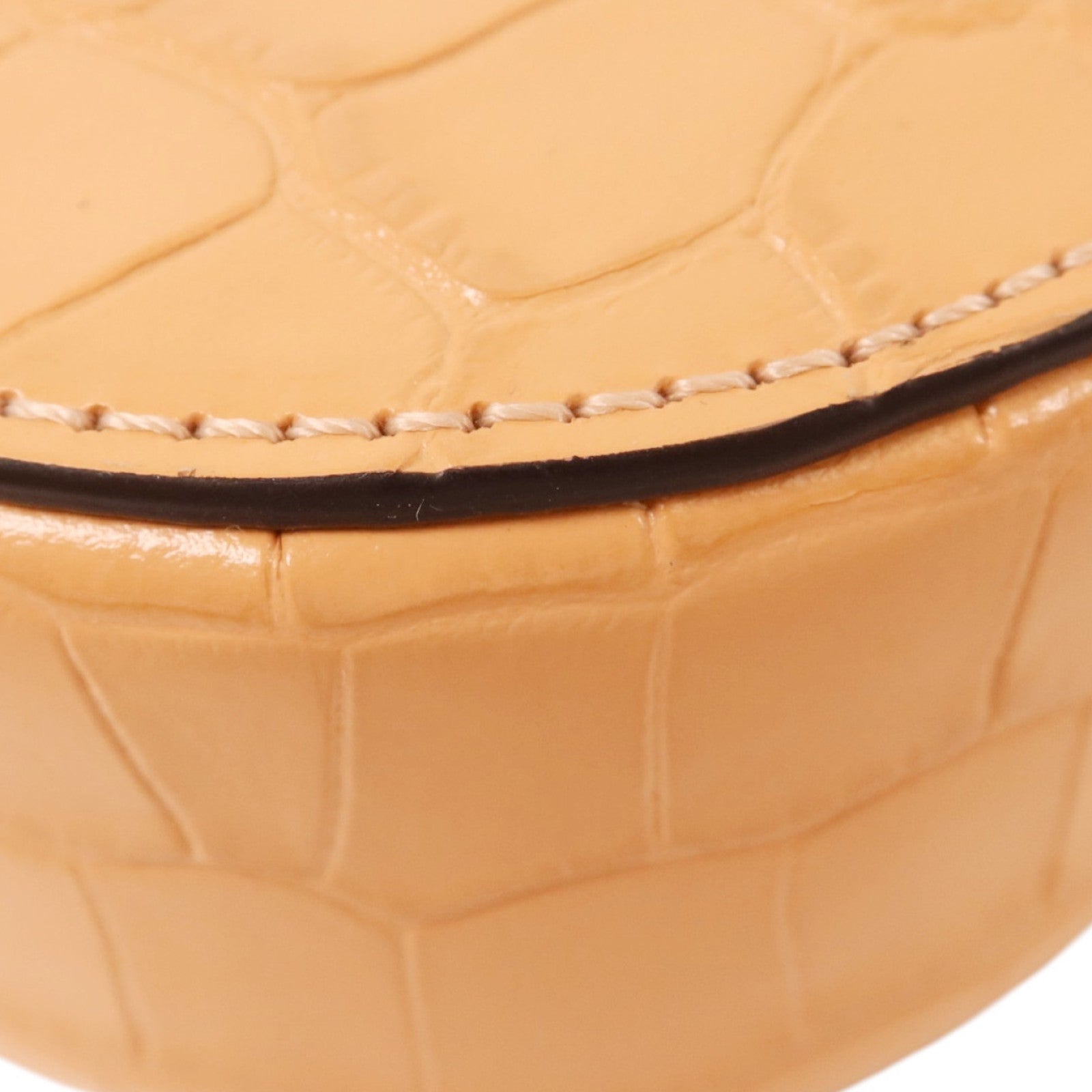 Chloe 壓紋牛皮皮革C Mini Round Bag金扣肩背袋