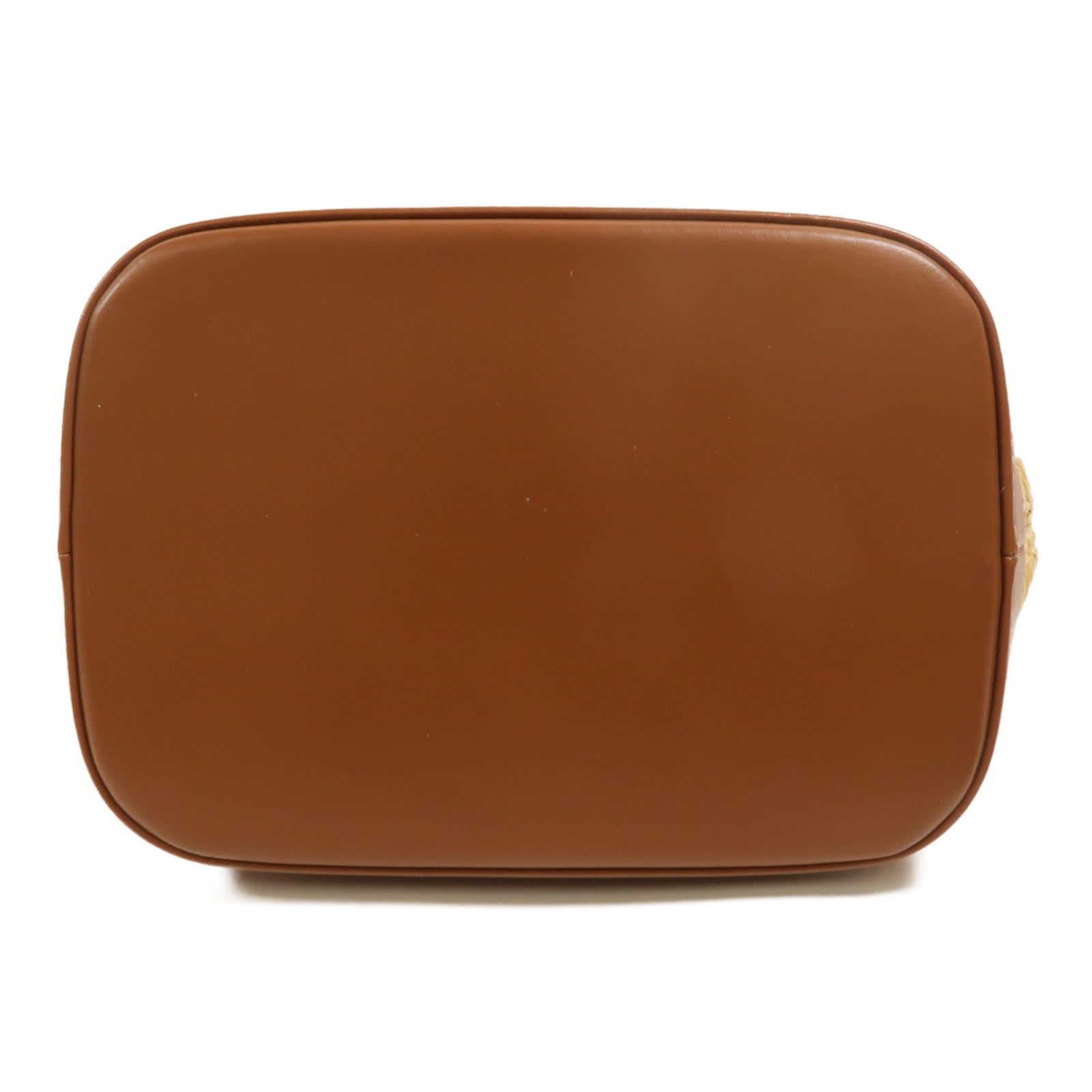 CELINE Raffia/牛皮皮革Small Bucket Cuir Triomphe肩背袋