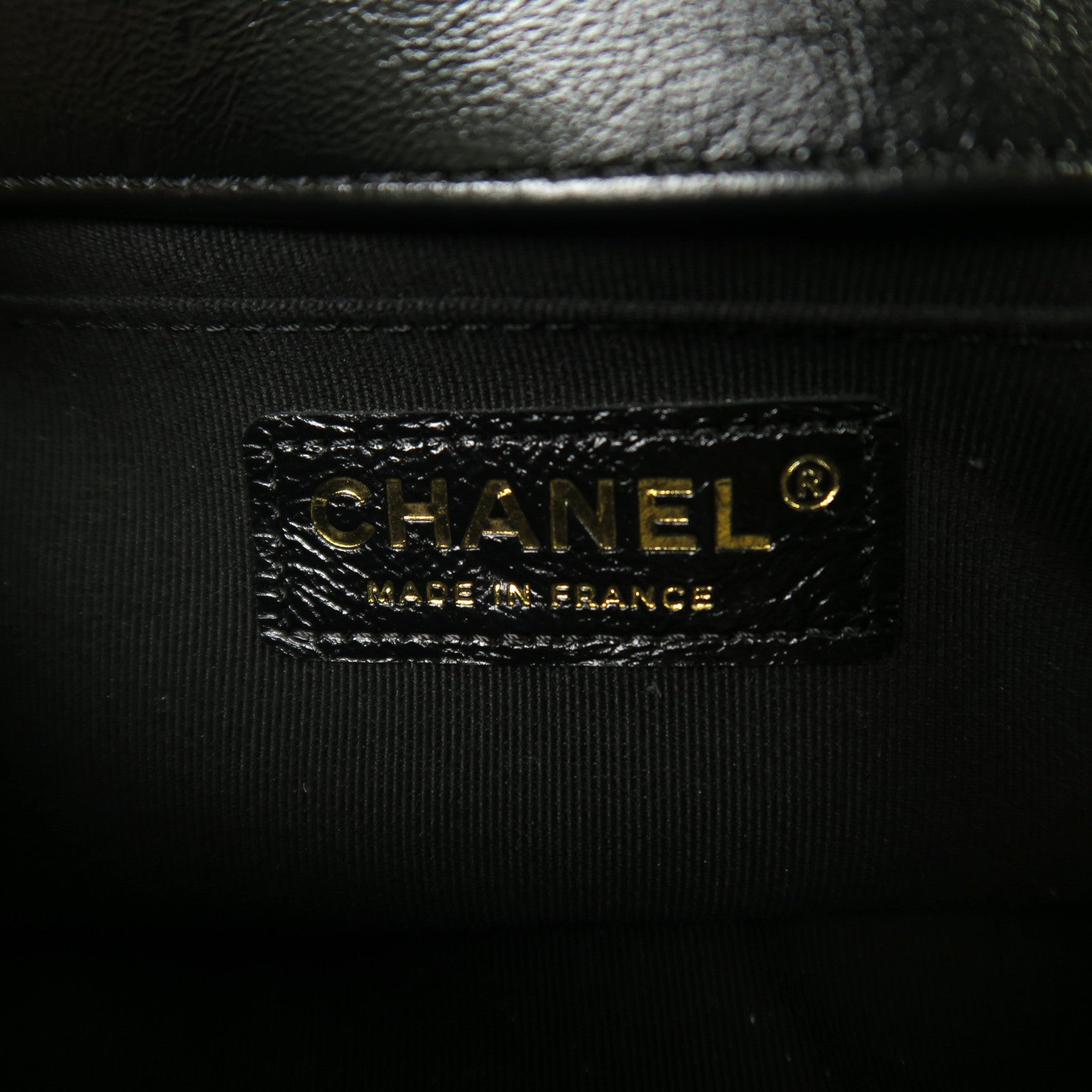 CHANEL 【激減優惠】牛皮皮革Boy Chanel 20cm金扣鏈帶肩背袋黑色/金色