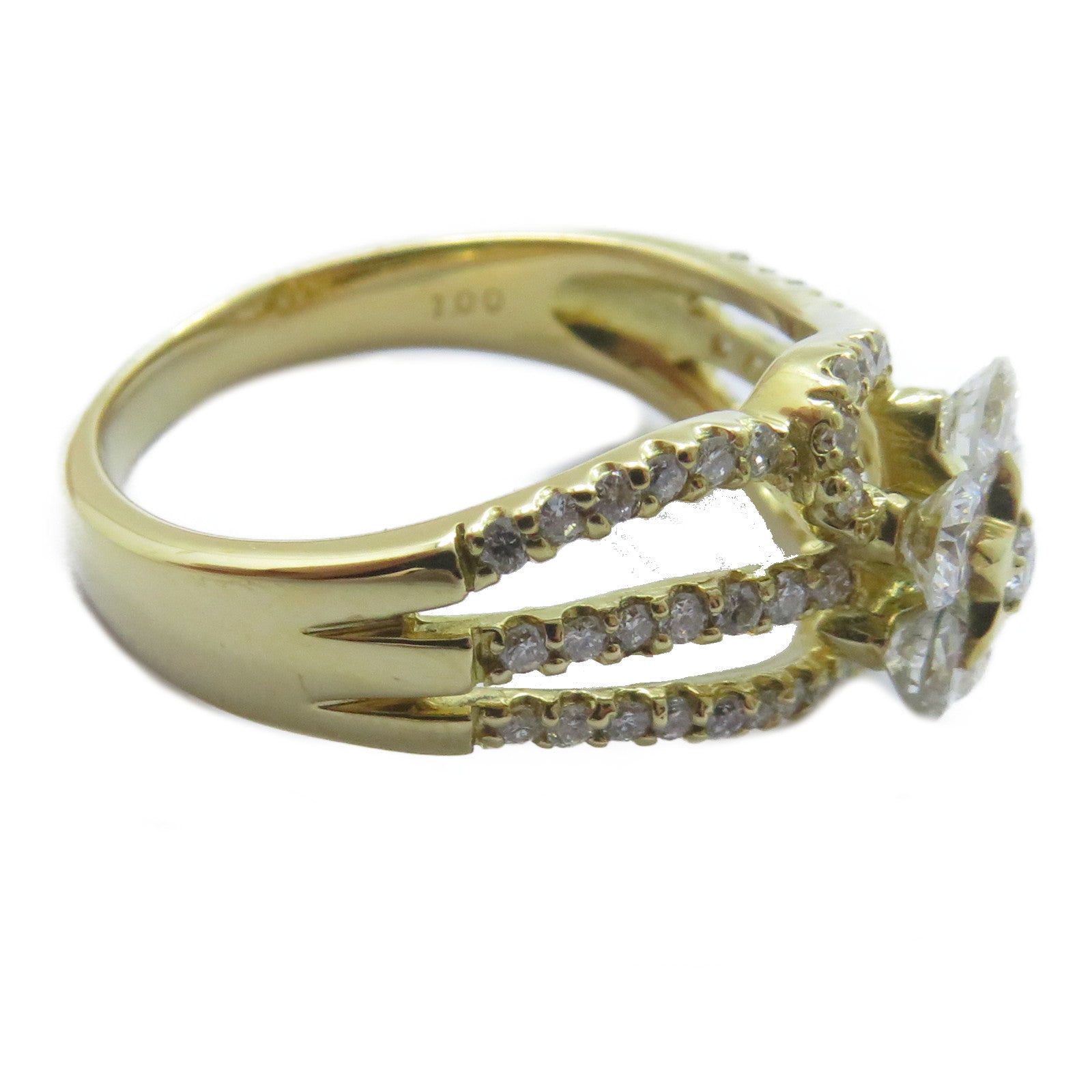 JEWELRY 【激減優惠】18K黃金Diamond Ring 1.00ct鑽石戒指US#7