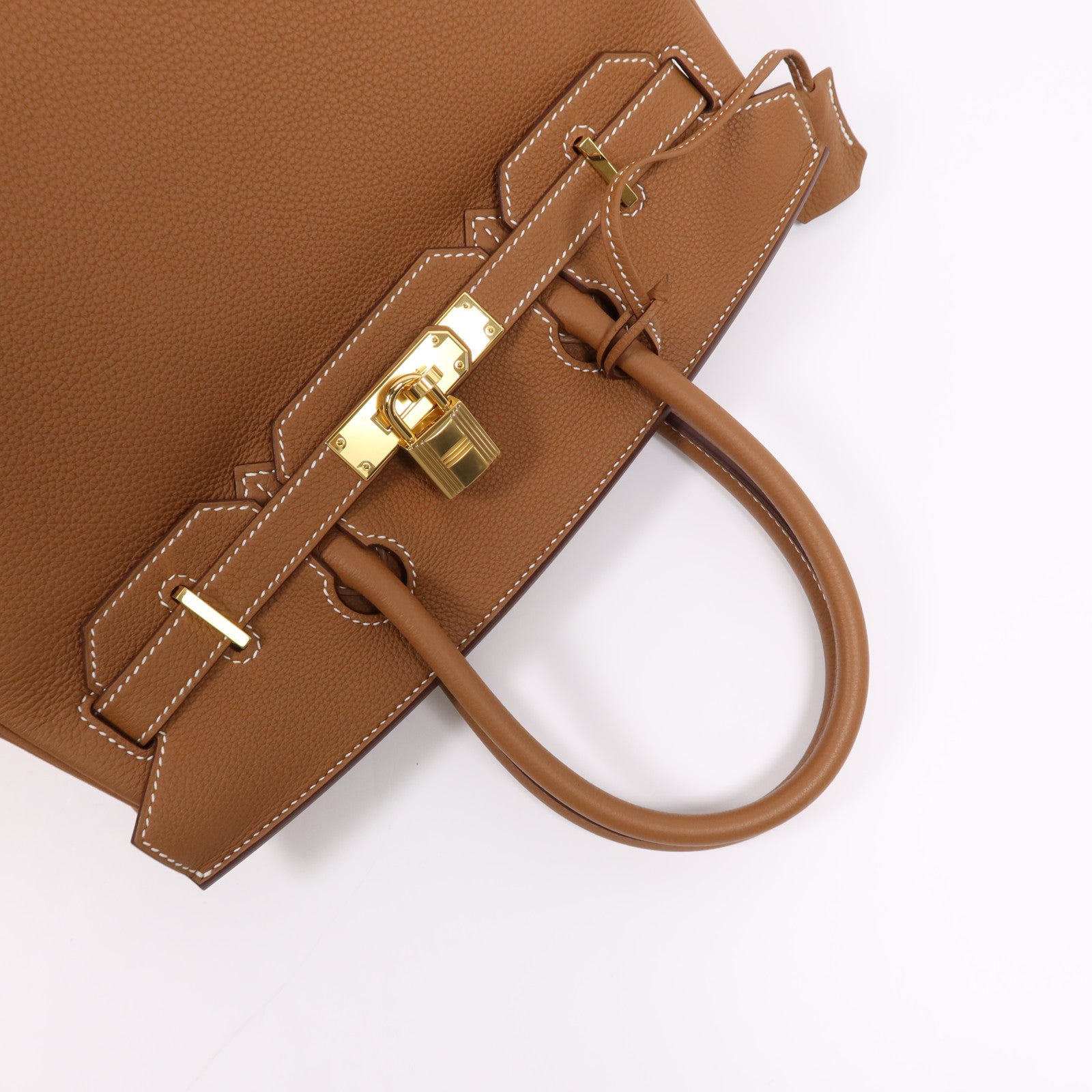 HERMES Togo皮革Birkin 30金扣手挽袋Gold