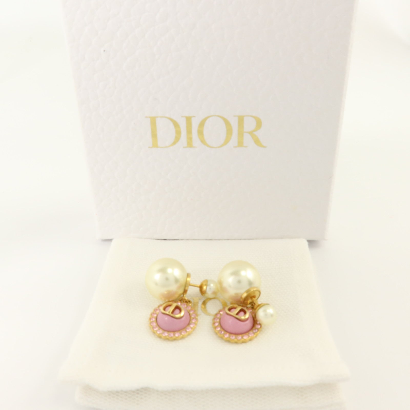 Dior 金屬/PVC Tribales Earrings耳環