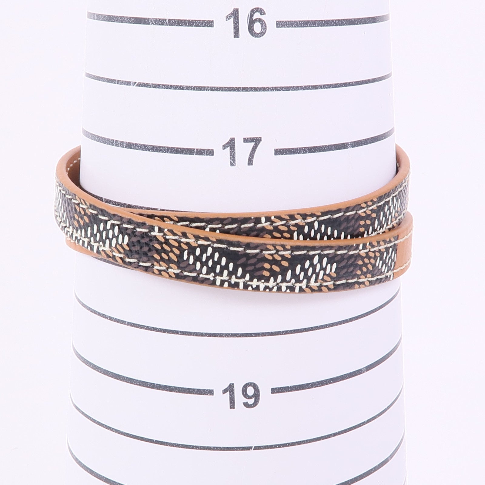 GOYARD 皮革Bracelet銀扣手帶